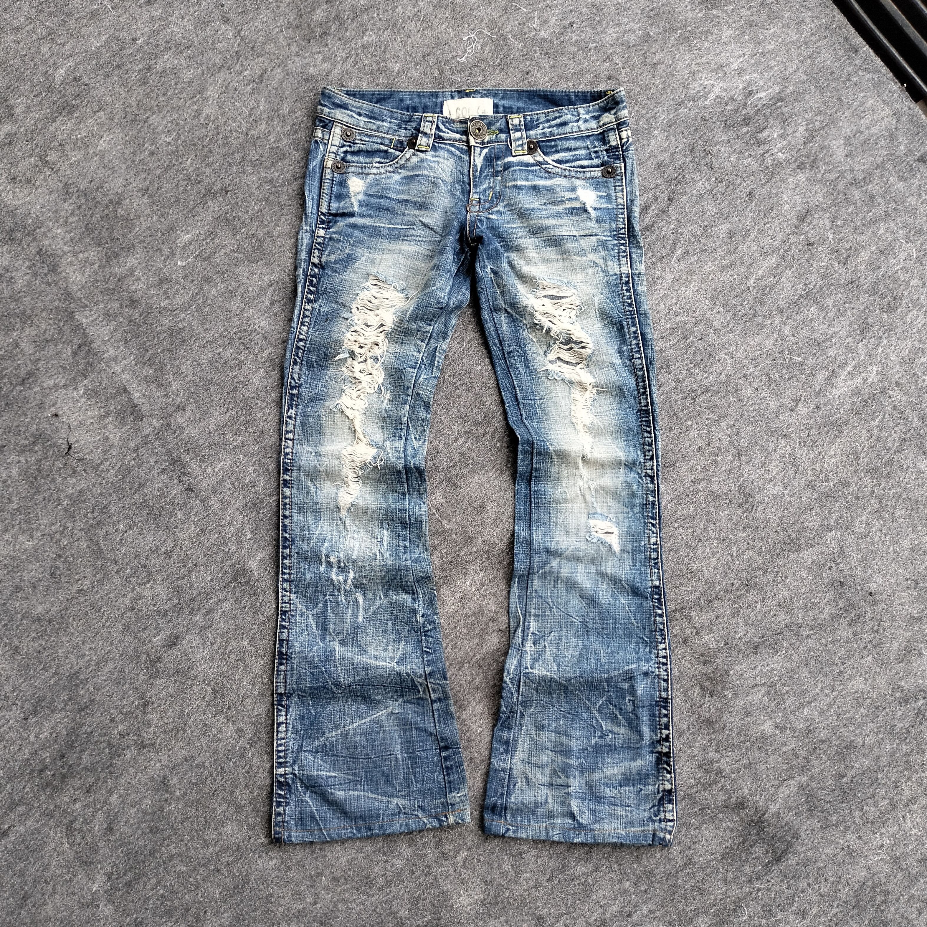 Tornado Mart Cook washed clawmarks flare jeans Size US 30 / EU 46 - 1 Thumbnail