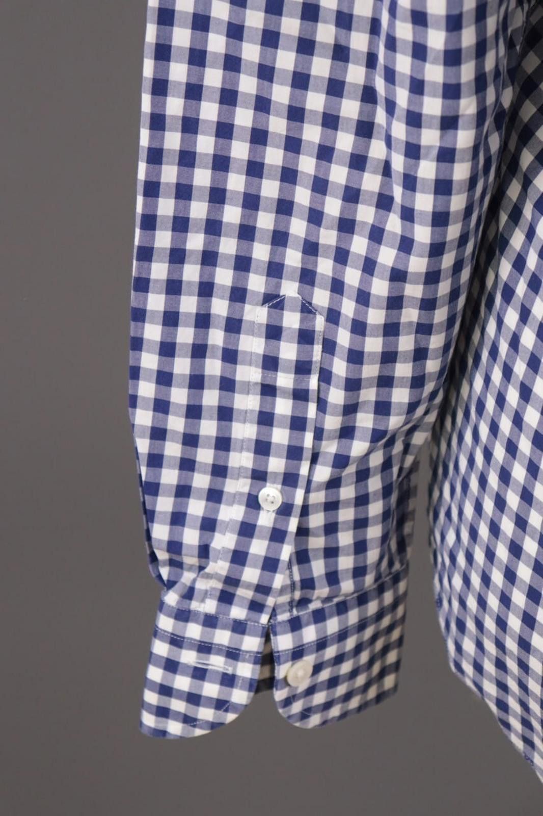 Gieves & Hawkes Gieves & Hawkes Blue Check Button Down Dress Shirt Size M Size US M / EU 48-50 / 2 - 12 Thumbnail