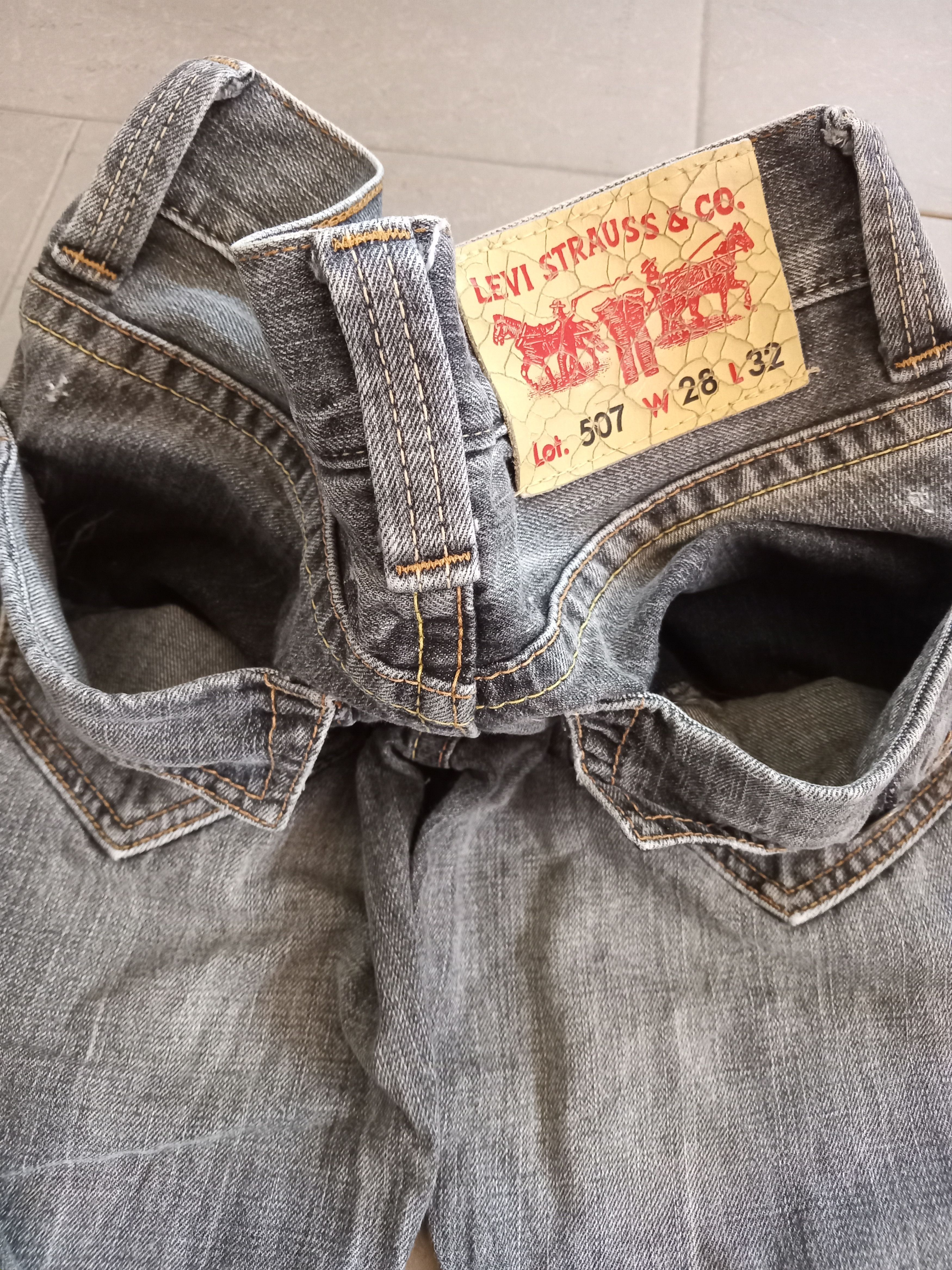 Hysteric Glamour Rare💥LEVI'S 507 Flare Black Stoned Washed Multipocket Jeans Size US 28 / EU 44 - 10 Thumbnail