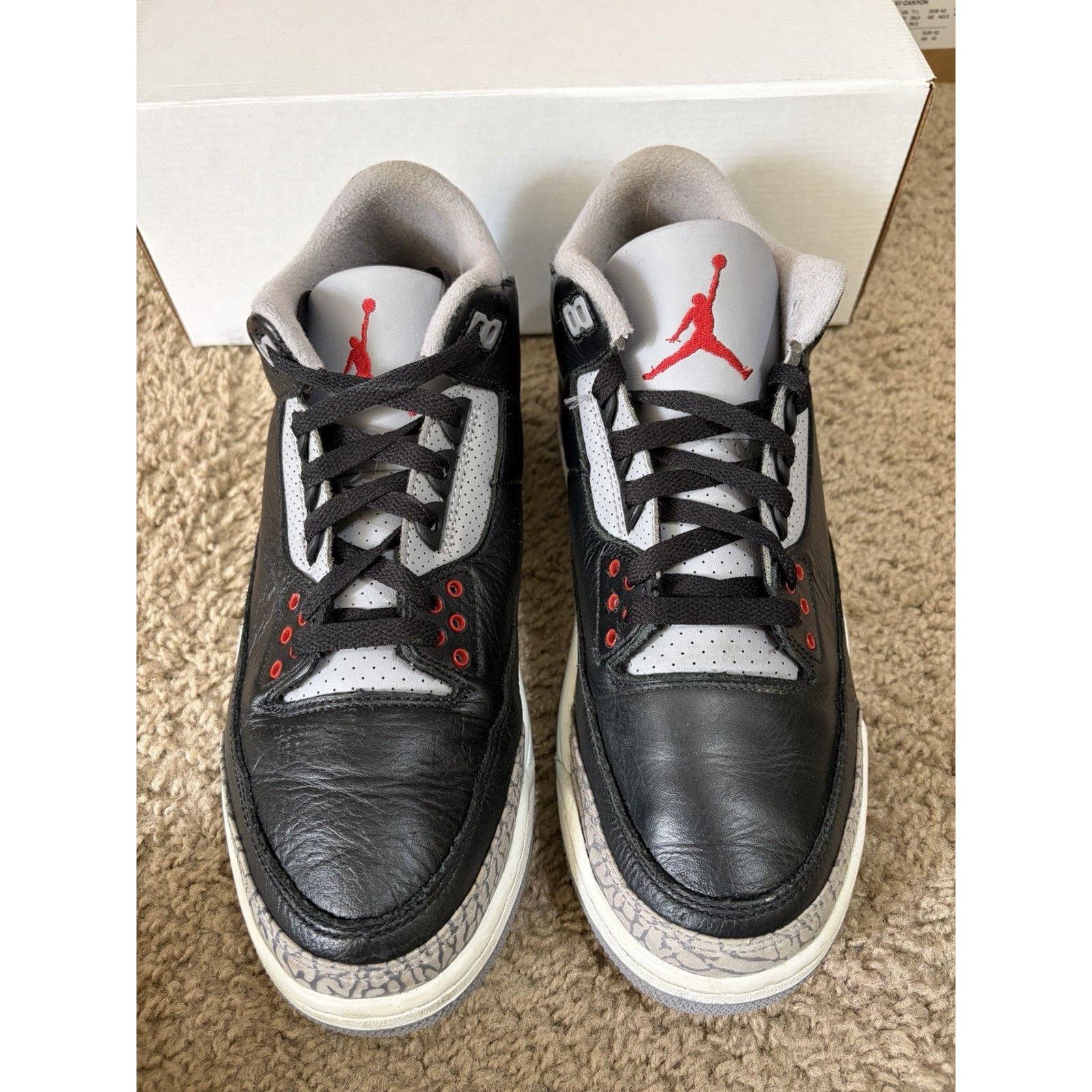 Jordan Brand Size 10 - Jordan 3 Retro OG Black Cement (2024) (DN3707-010) Size US 10 / EU 43 - 4 Thumbnail