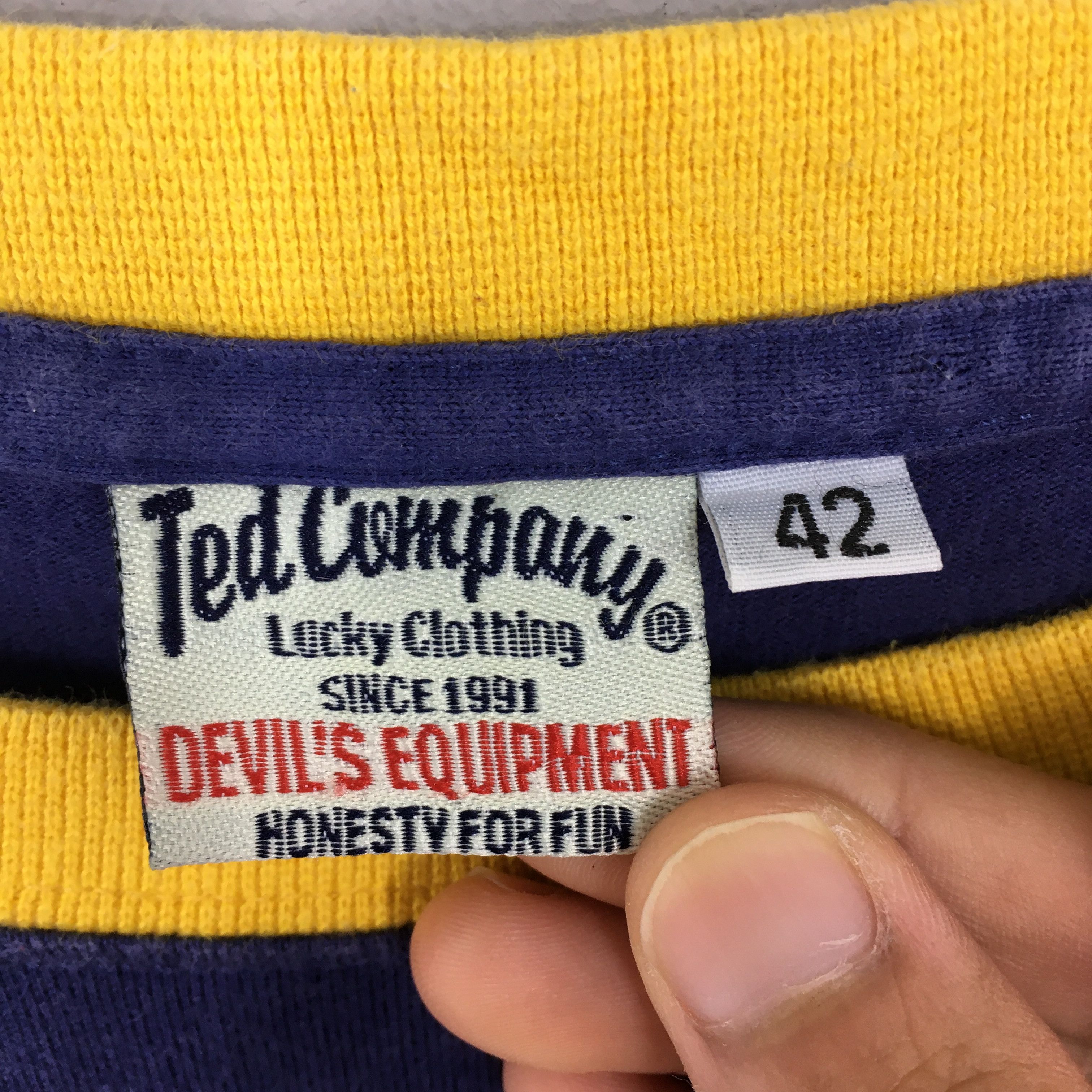 Japanese Brand × Tedman × Vintage Ted Company Tedman's Angry Teddy Blue Tshirt Size M Size US M / EU 48-50 / 2 - 7 Thumbnail