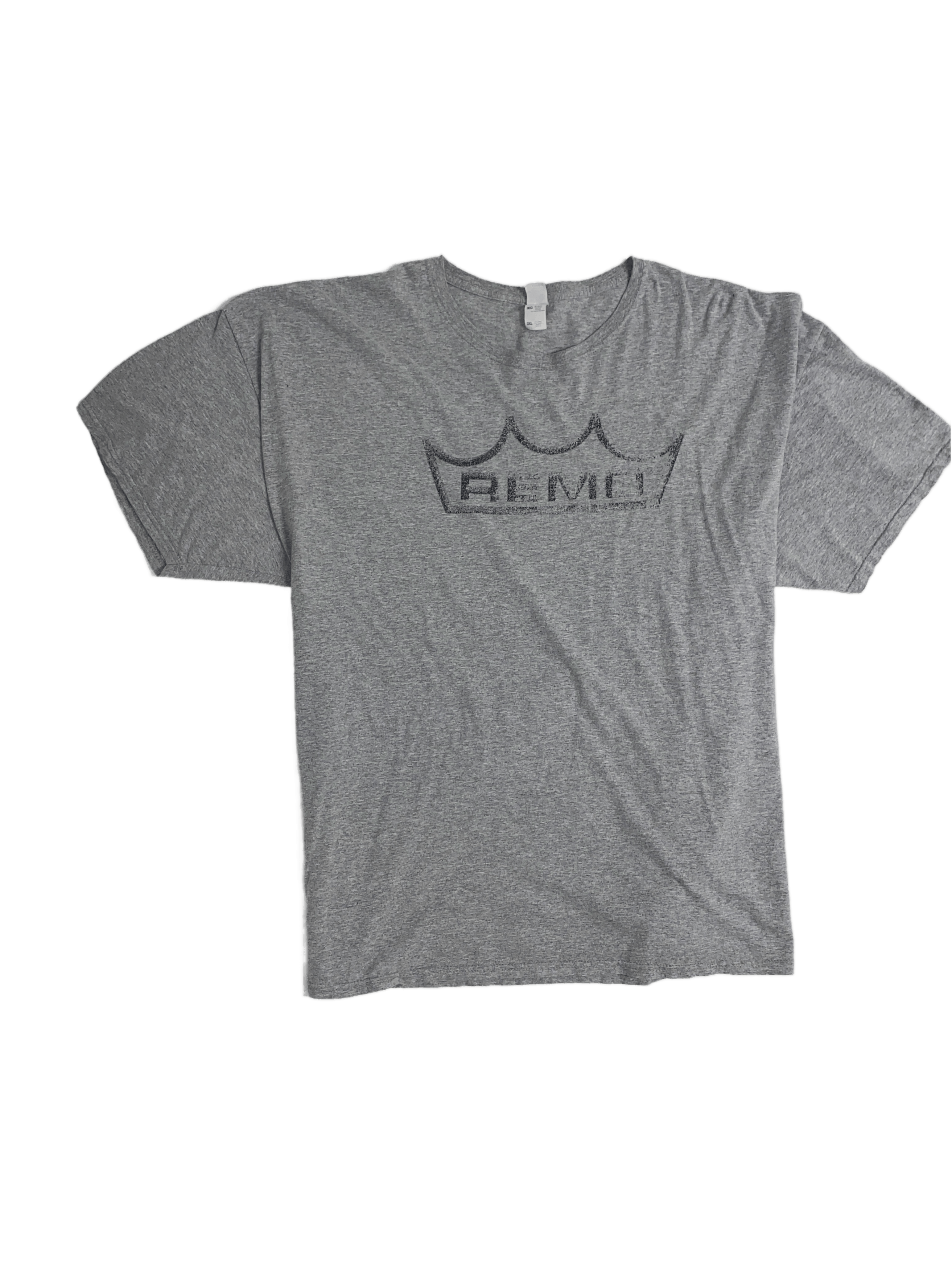 Vintage Grey "REMO" Vintage T Shirt Graphic Print Size US XXL / EU 58 / 5 - 1 Thumbnail