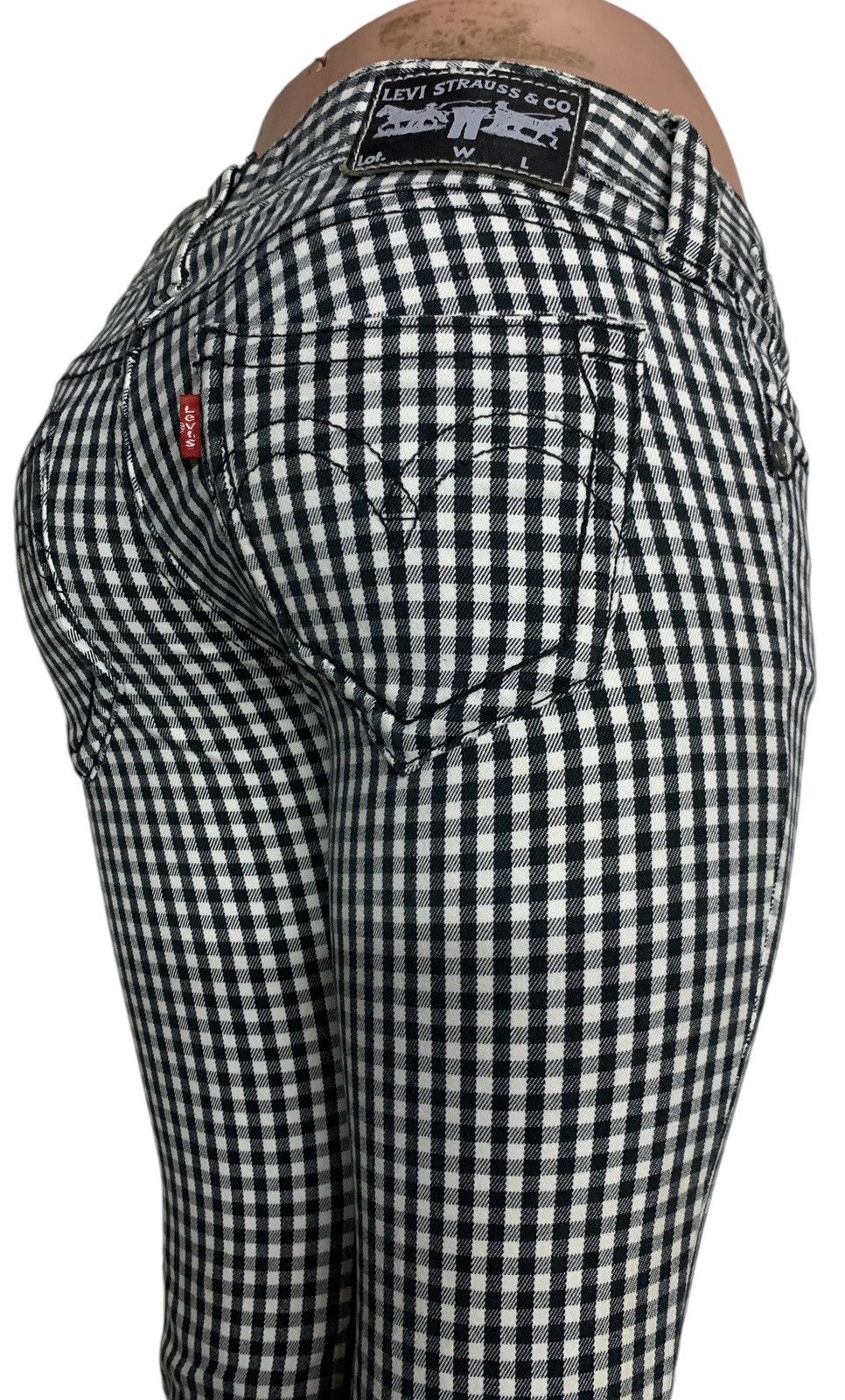 Levi's Levis Checked pattern lady jeans Size 32" / US 10 / IT 46 - 1 Thumbnail