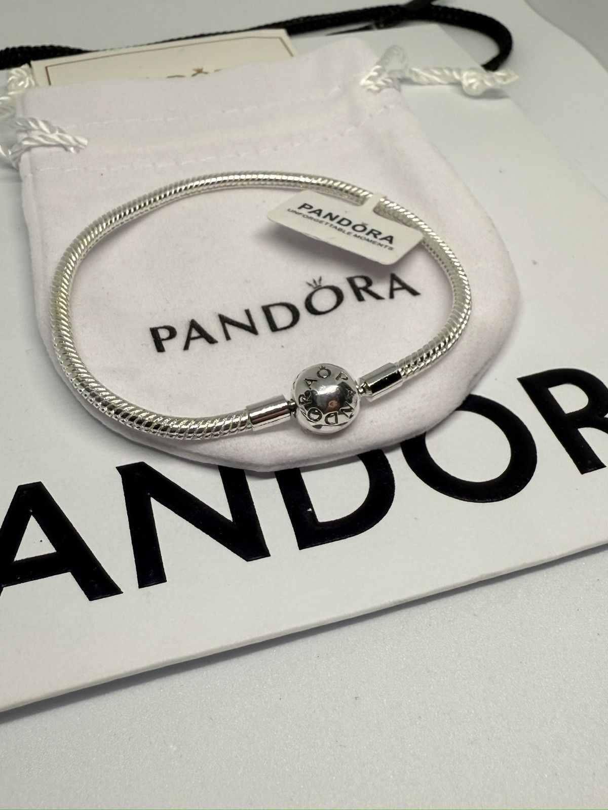 pandora Pandora Moments snake chain charm bracelet size 7.1 in 18 cm Size ONE SIZE - 1 Thumbnail