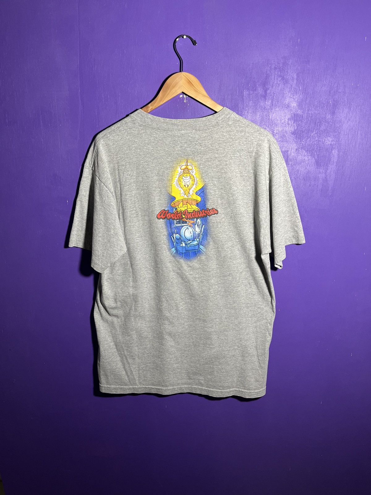 Vintage × World Industries Vintage 90s World industries mullet logo t-shirt Size US L / EU 52-54 / 3 - 2 Thumbnail