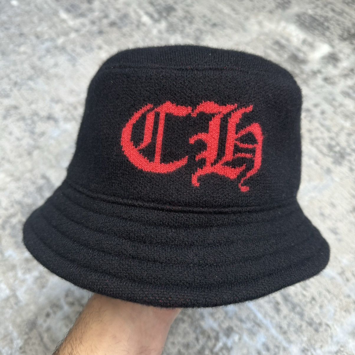 Chrome Hearts Cashemere CH bucket hat ‘navy’ Size 34 - 1 Thumbnail