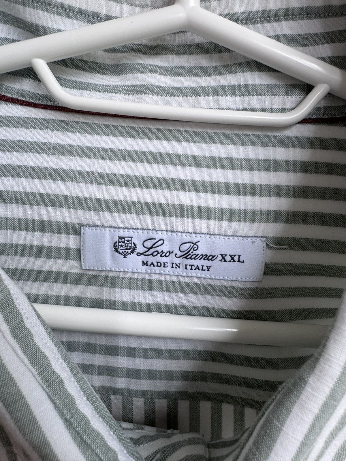 Loro Piana Loro Piana Striped Cotton Button Up Shirt Long Sleeve Green Size US XXL / EU 58 / 5 - 5 Thumbnail