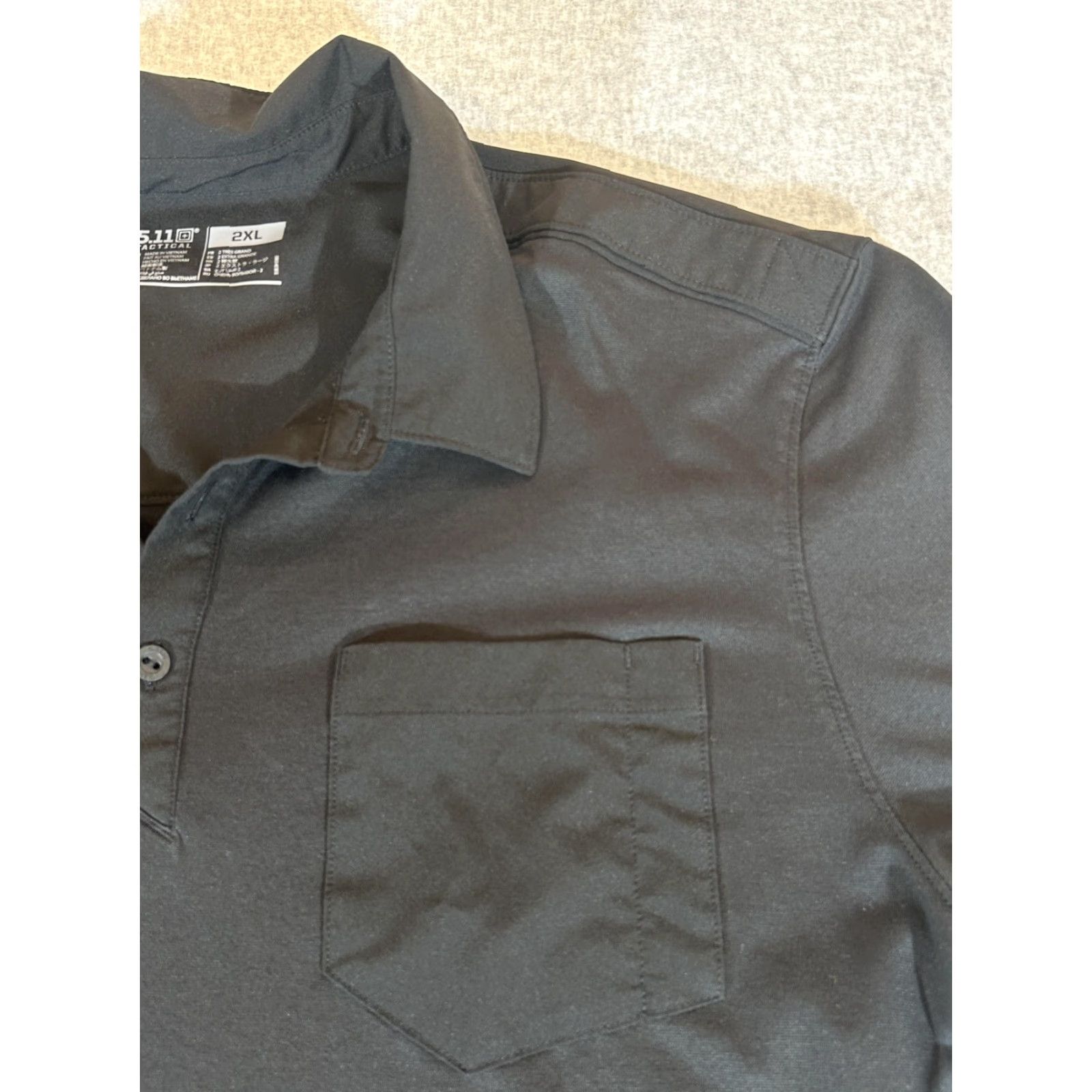 Vintage 5.11 Tactical Polo Shirt Mens 2XL Black Short Sleeve Pocket Performance Stretch Polo Shirt Mens 2XL Black Short Sleeve Pocket Size US XXL / EU 58 / 5 - 2 Thumbnail