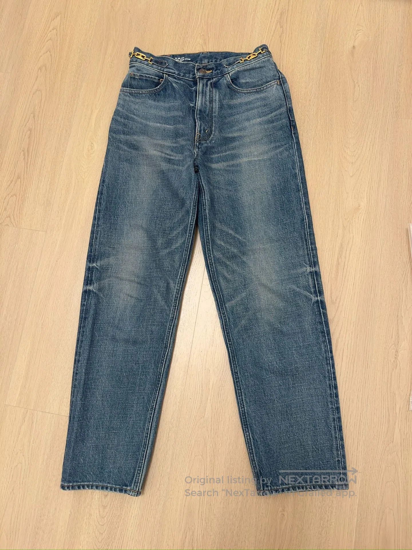 Celine CELINE Margaret Gold Chain Jeans Size 28. Size 28" / US 6 / IT 42 - 1 Thumbnail