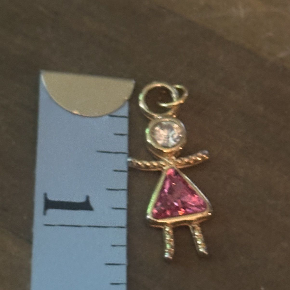 Other Little girl pink October birthstone charm Size ONE SIZE - 2 Thumbnail