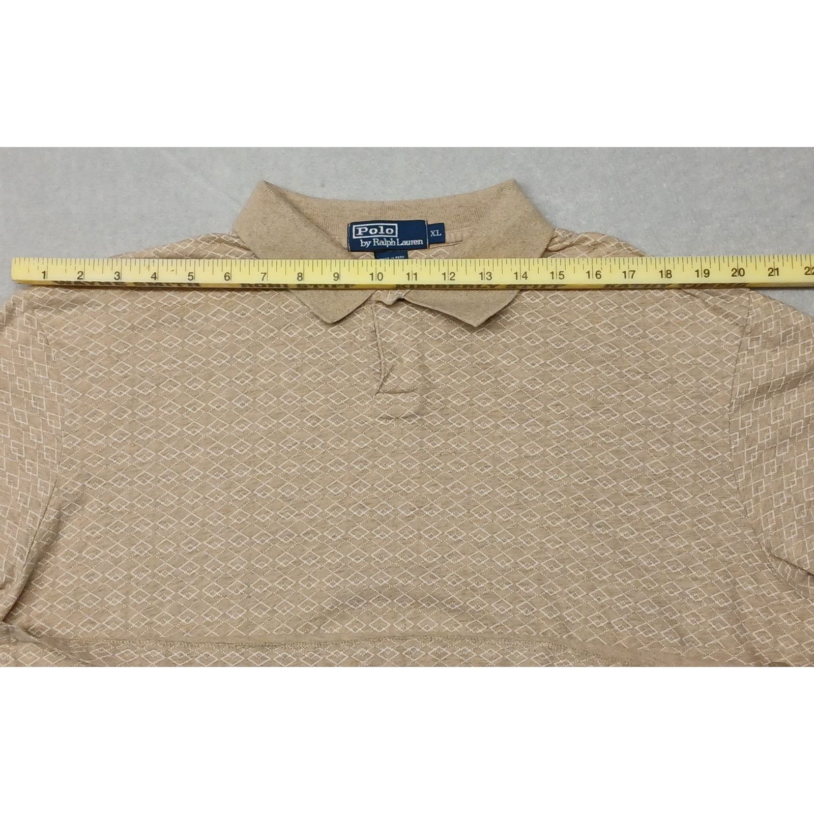 Polo Ralph Lauren Polo Ralph Lauren (XL) Beige Golf Button Shirt Size US XL / EU 56 / 4 - 3 Thumbnail
