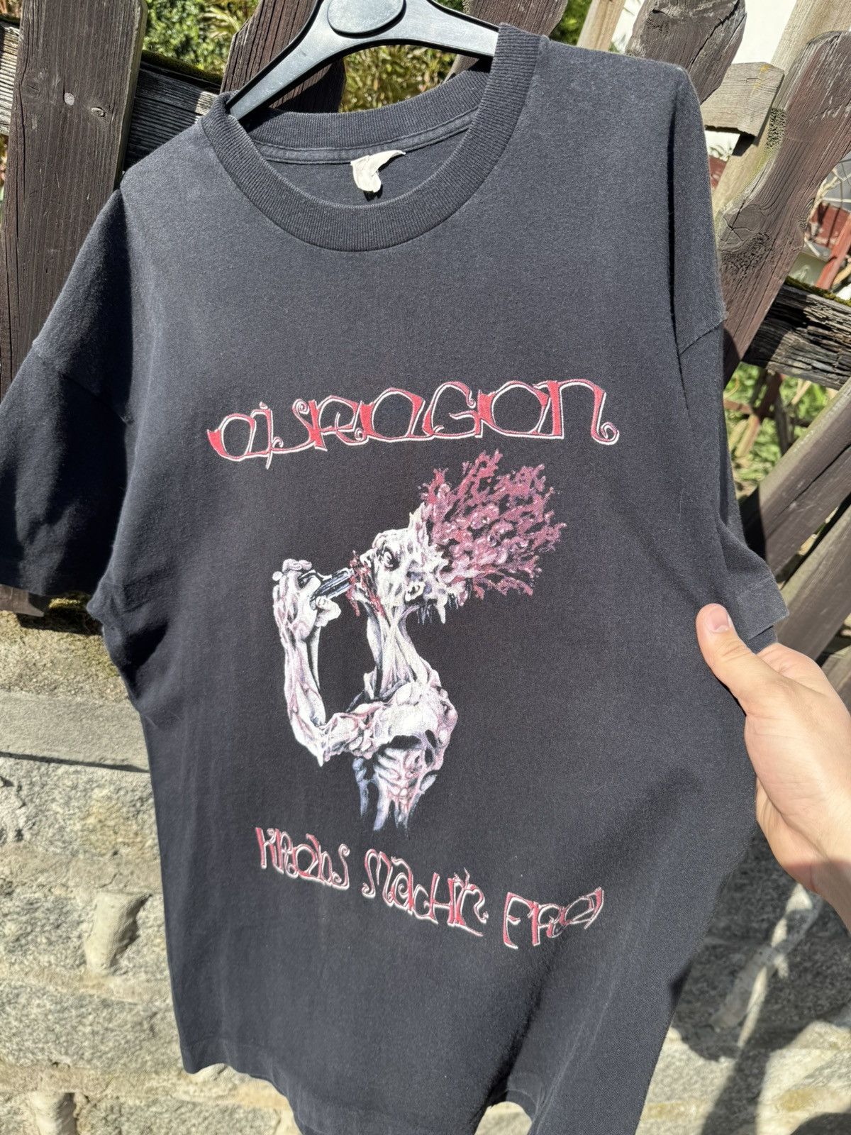 Band Tees × Vintage Vintage Eisregen Metal Band Krebs Macht Frei Single Stitch Size US XL / EU 56 / 4 - 17 Thumbnail