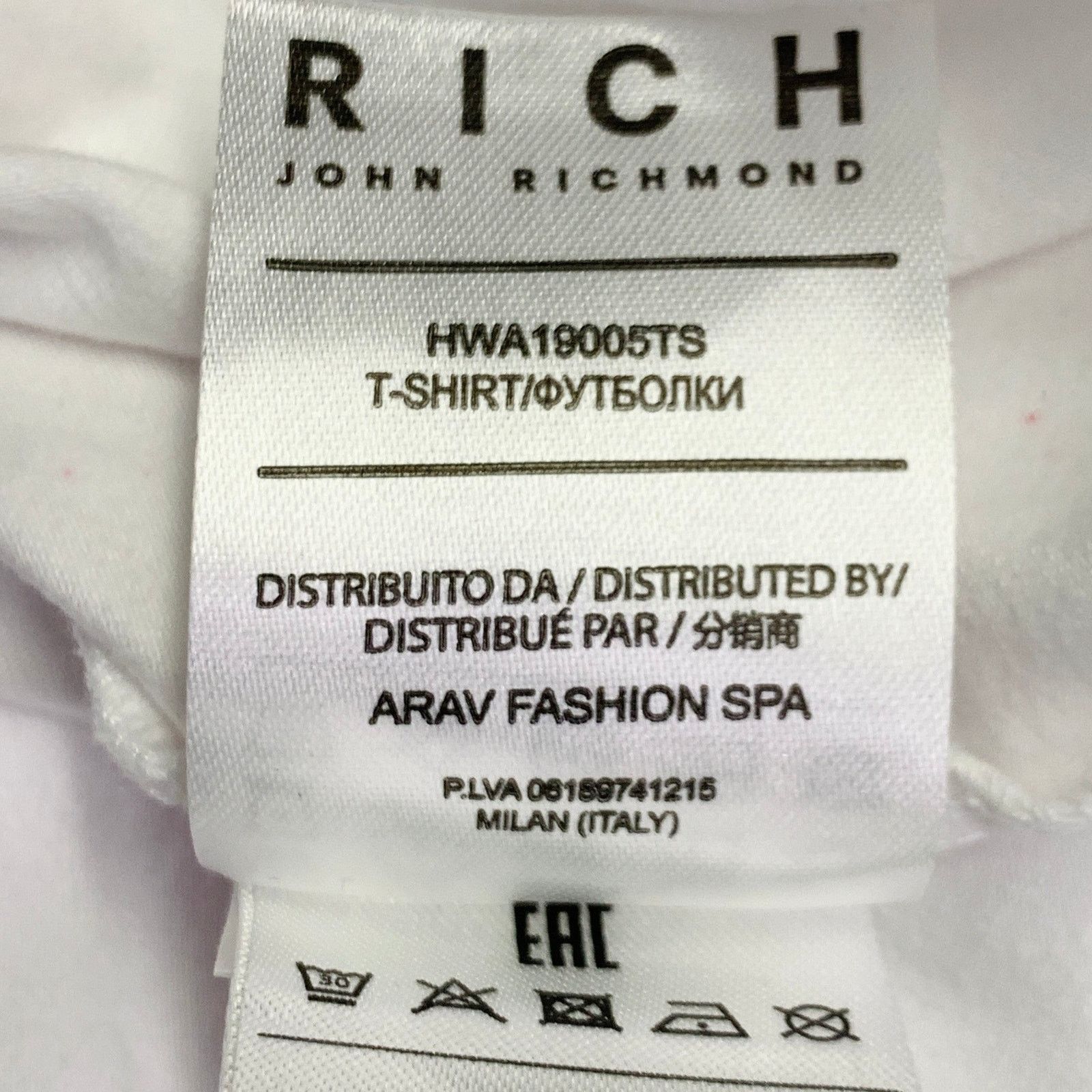 John Richmond White Multi Color Cotton Blend David Bowie Print T-Shirt Size XS / US 0-2 / IT 36-38 - 7 Thumbnail