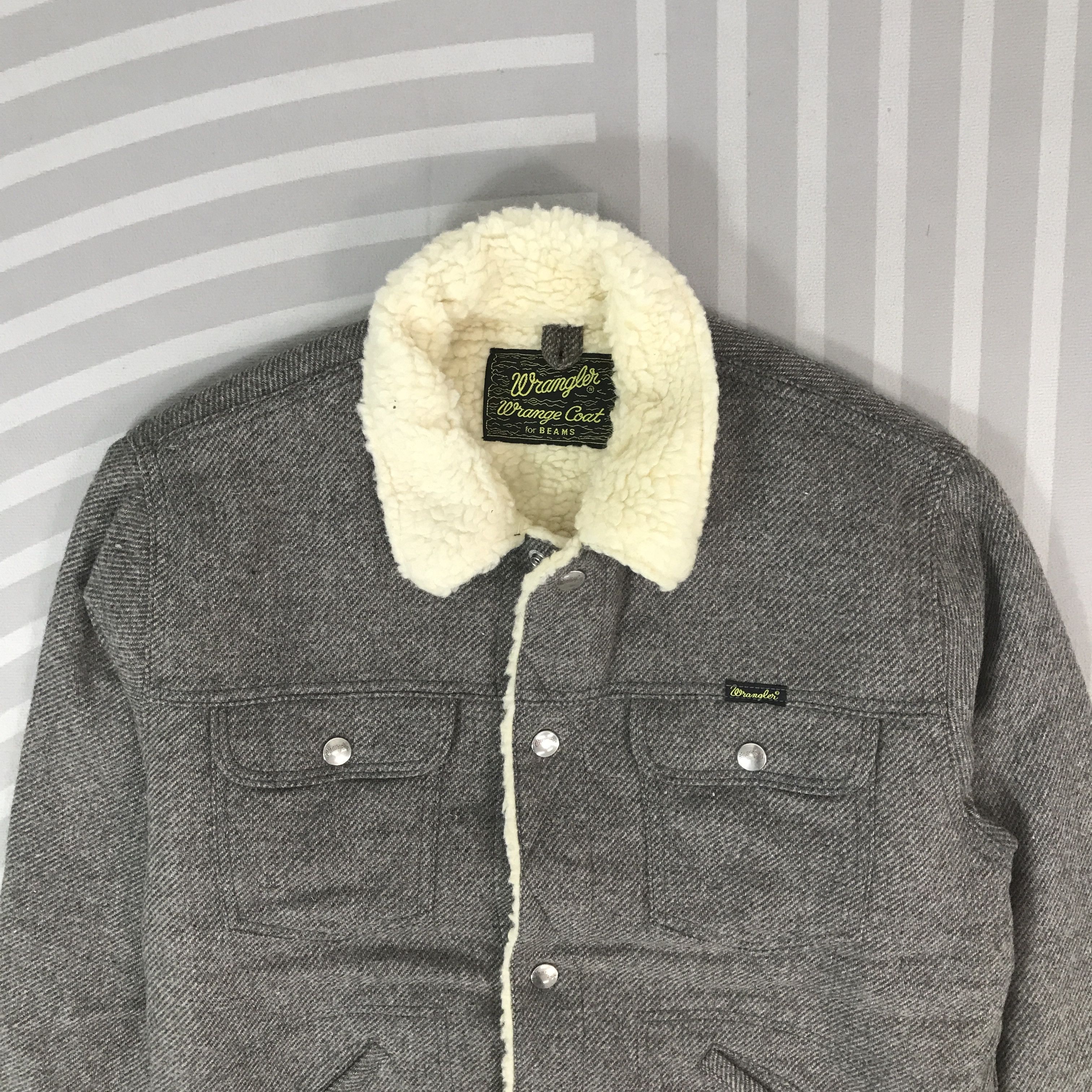 Wrangler Vintage Wrange X Beams Wool snap button Coat Jacket Size US M / EU 48-50 / 2 - 2 Thumbnail