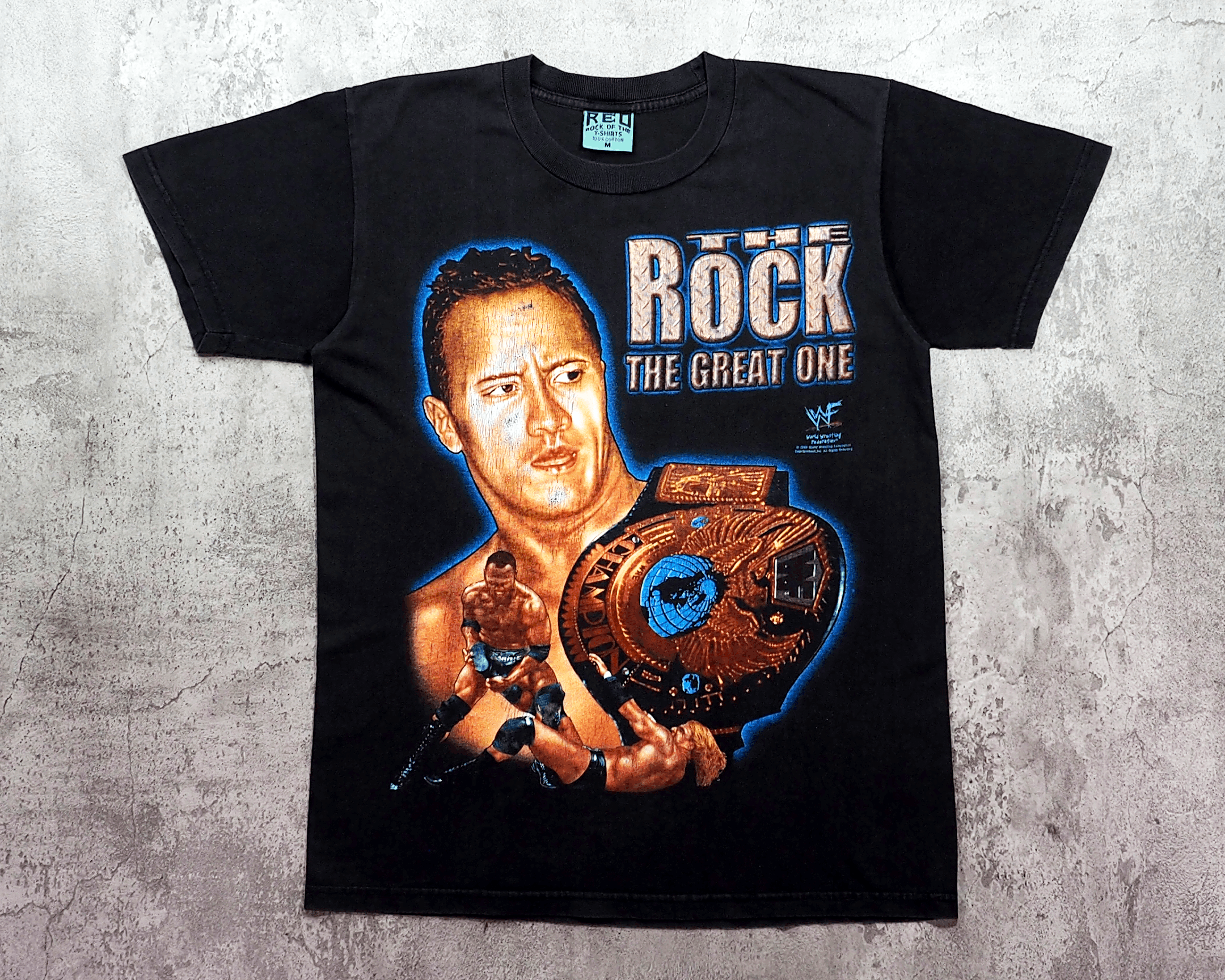Vintage × WWE Deadstock WWE The Rock The Peoples Champ T-Shirt