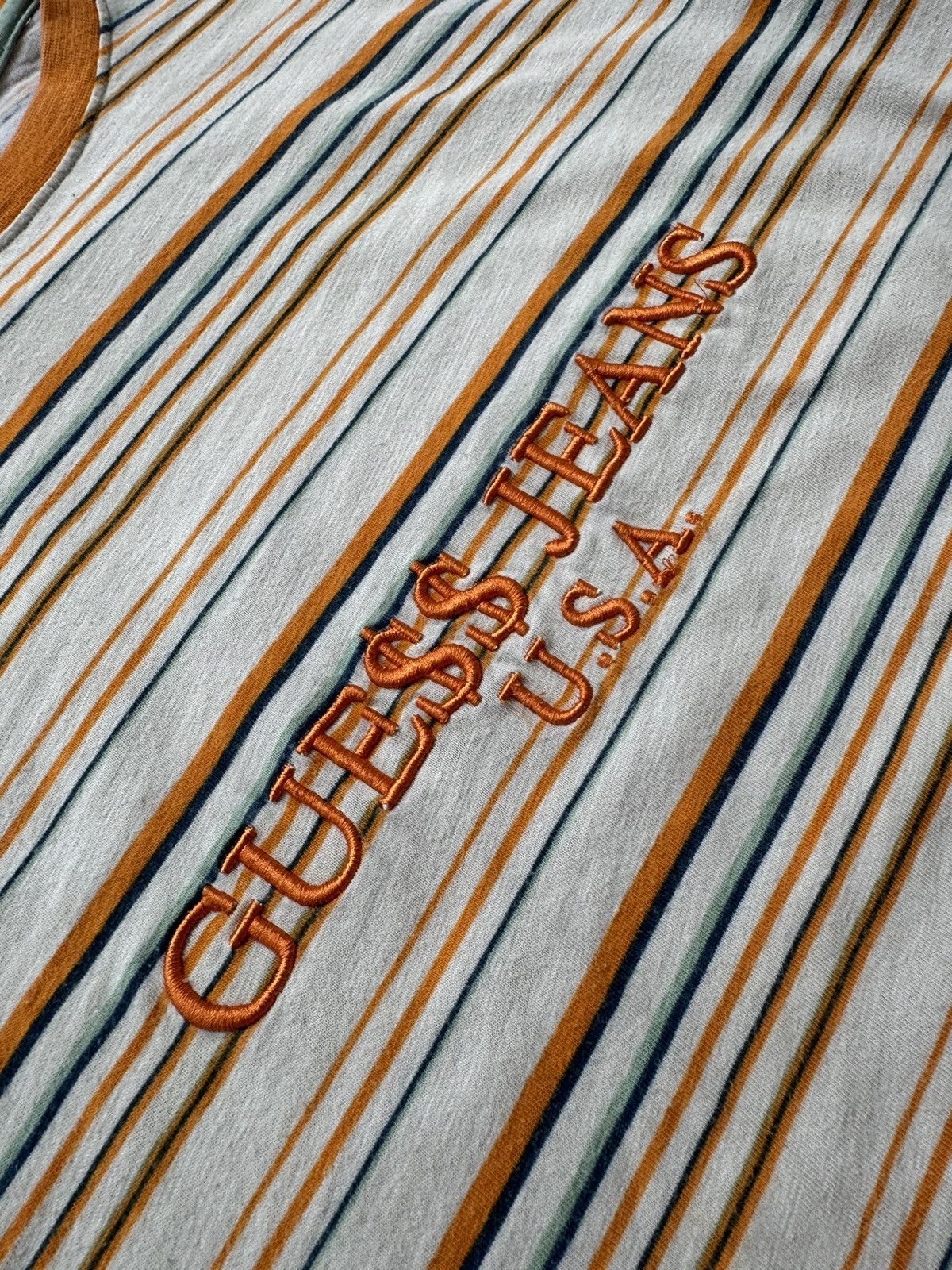 A$AP Rocky × Guess Rare Asap Rocky x Guess Rap Style Striped Shirt Long Sleeve Size US S / EU 44-46 / 1 - 5 Thumbnail