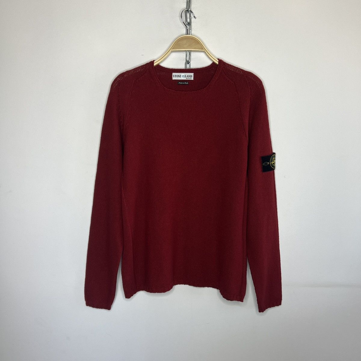 Stone Island Stone Island Vintage 90s Y2K Jumper Sweater Knitted Red Size US M / EU 48-50 / 2 - 1 Thumbnail