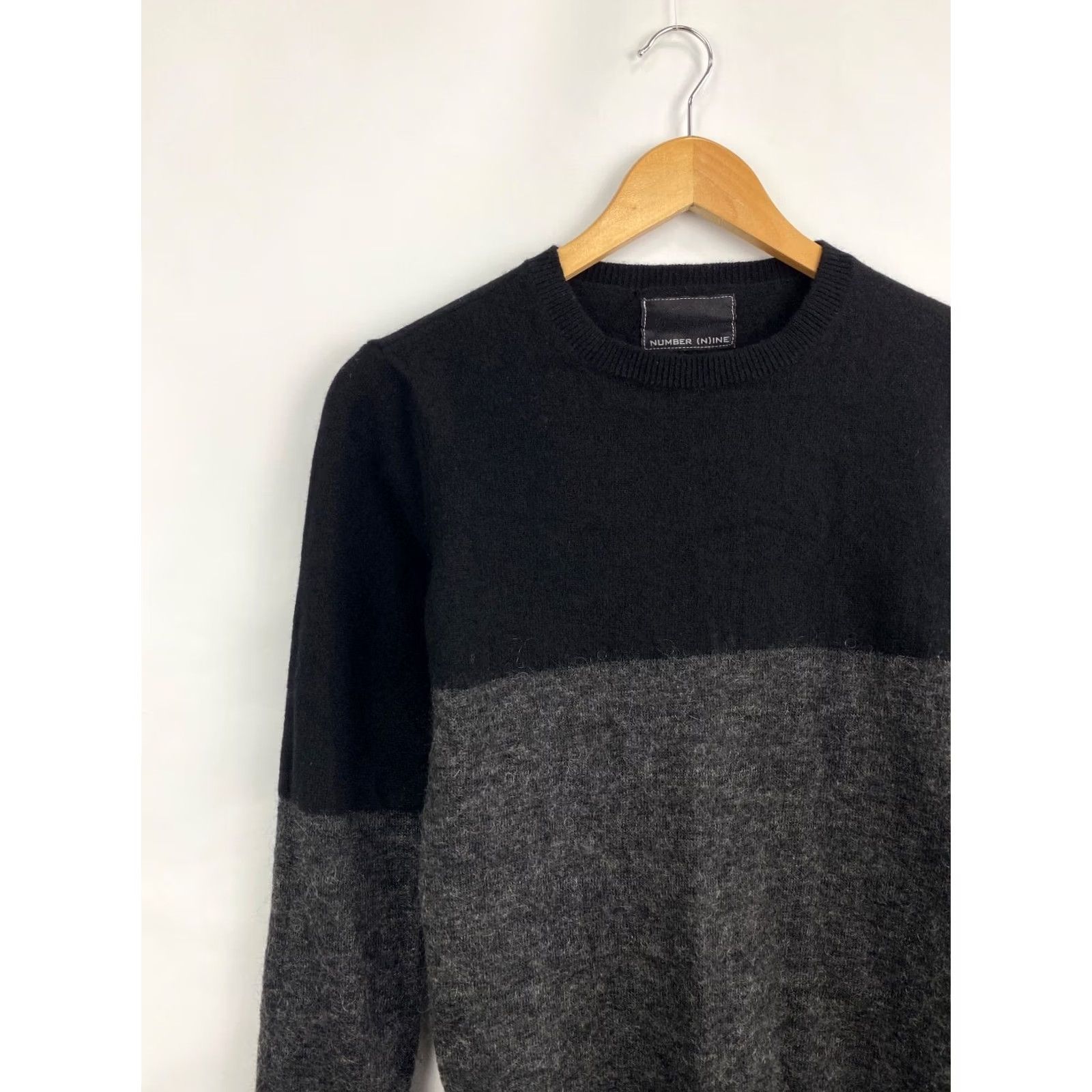 Number (N)ine Number (N)ine Wool Mohair Knit Sweater - Mens - Size S - Black - Vintage Retro Y2K Pullover Knit Wool Mohair Size US S / EU 44-46 / 1 - 2 Thumbnail
