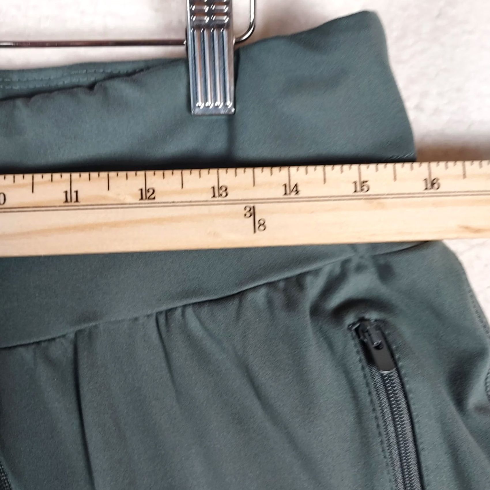 Vintage Maurices Women’s Activewear Joggers L Regular Blue Green Polyester Stretch Jogger Pants Womens Size 36" / US 14 / IT 50 - 4 Thumbnail
