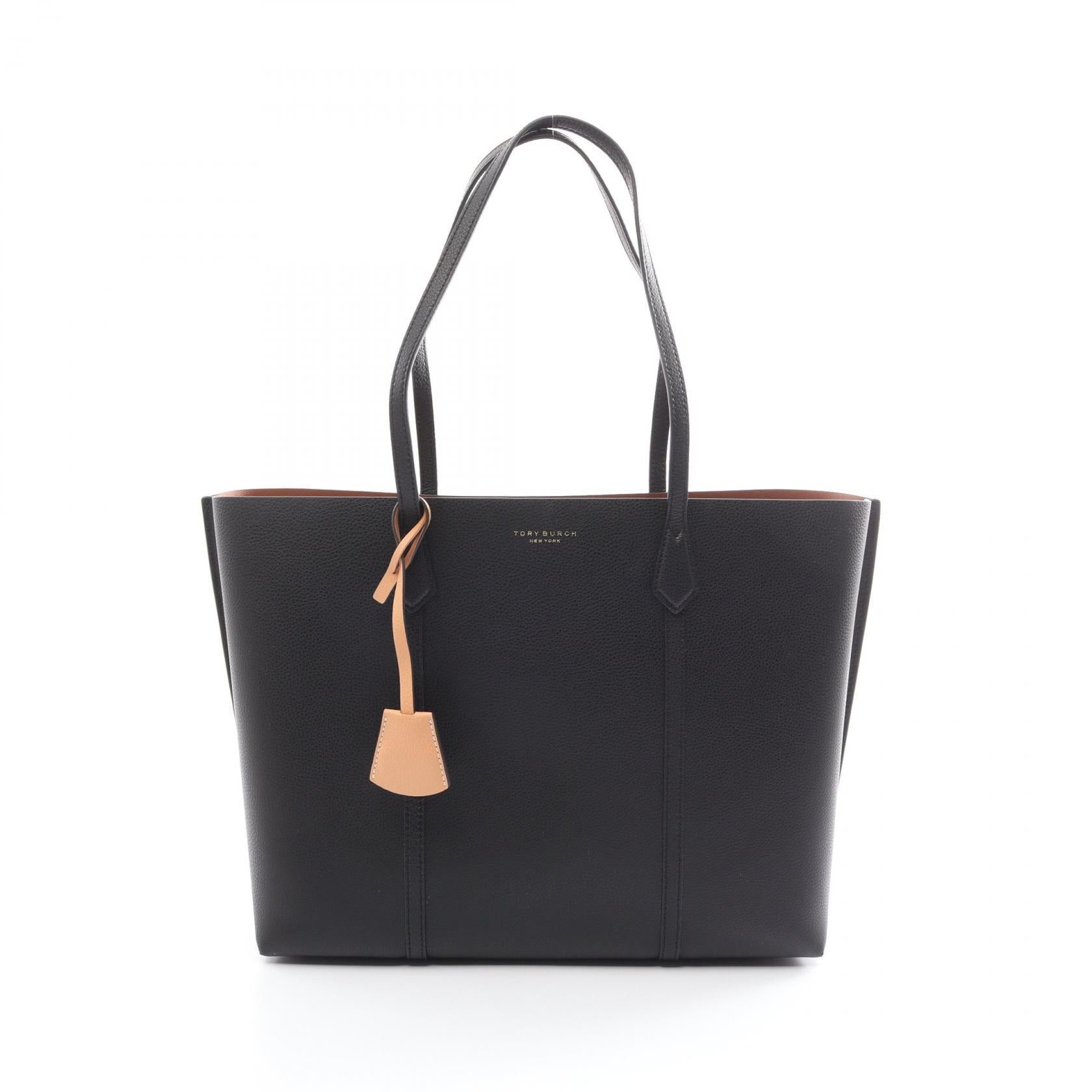 Tory Burch Tory Burch Perry Triple Compartment Handbag Tote Bag Leather Black Size ONE SIZE - 1 Thumbnail