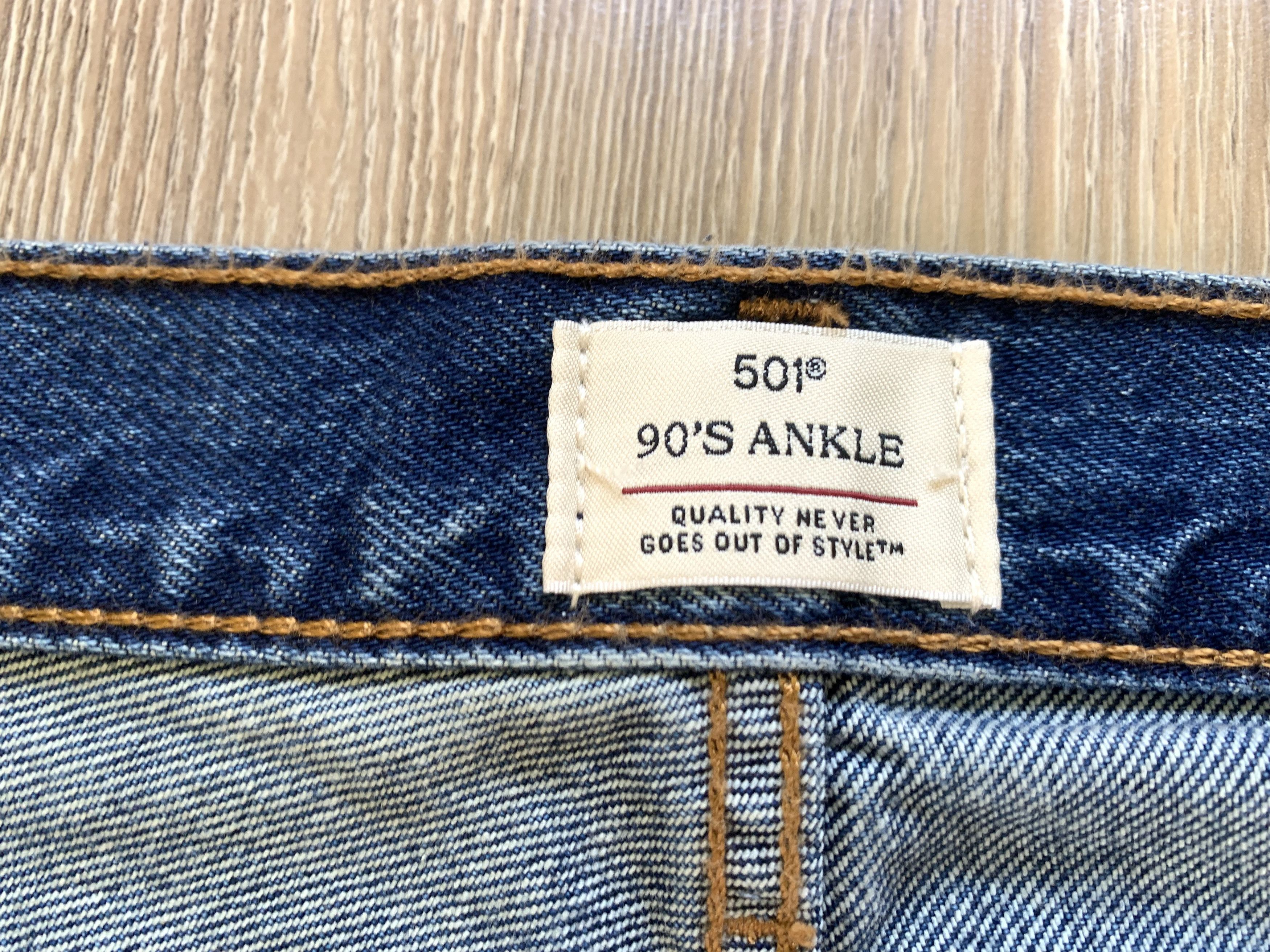 Levi's Mens Levi’s 501 90s Ankle Premium Light Blue Jeans Size US 34 / EU 50 - 9 Thumbnail
