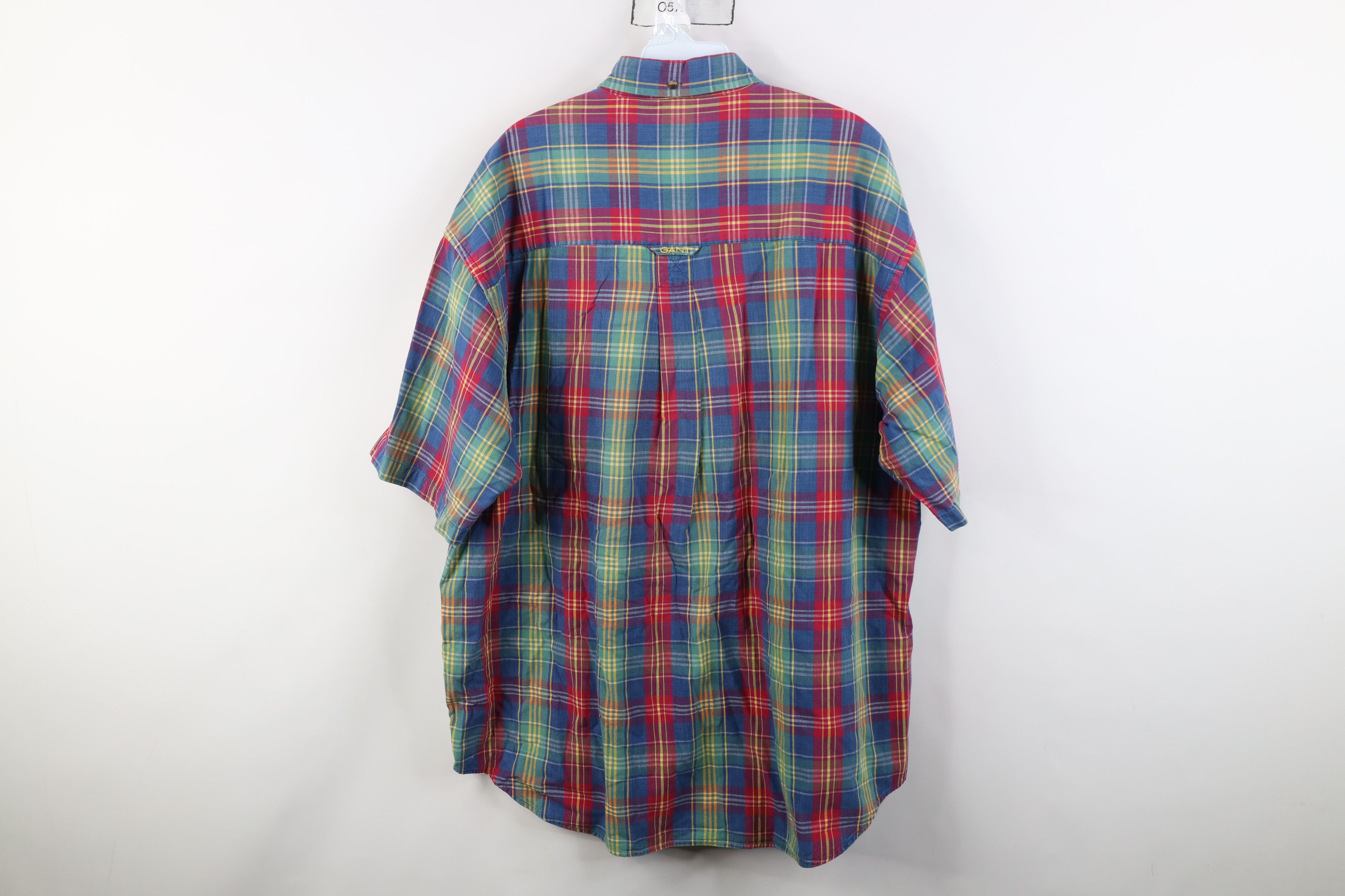 Vintage Vintage 90s Streetwear Canvas Madras Plaid Button Down Shirt Size US L / EU 52-54 / 3 - 10 Thumbnail