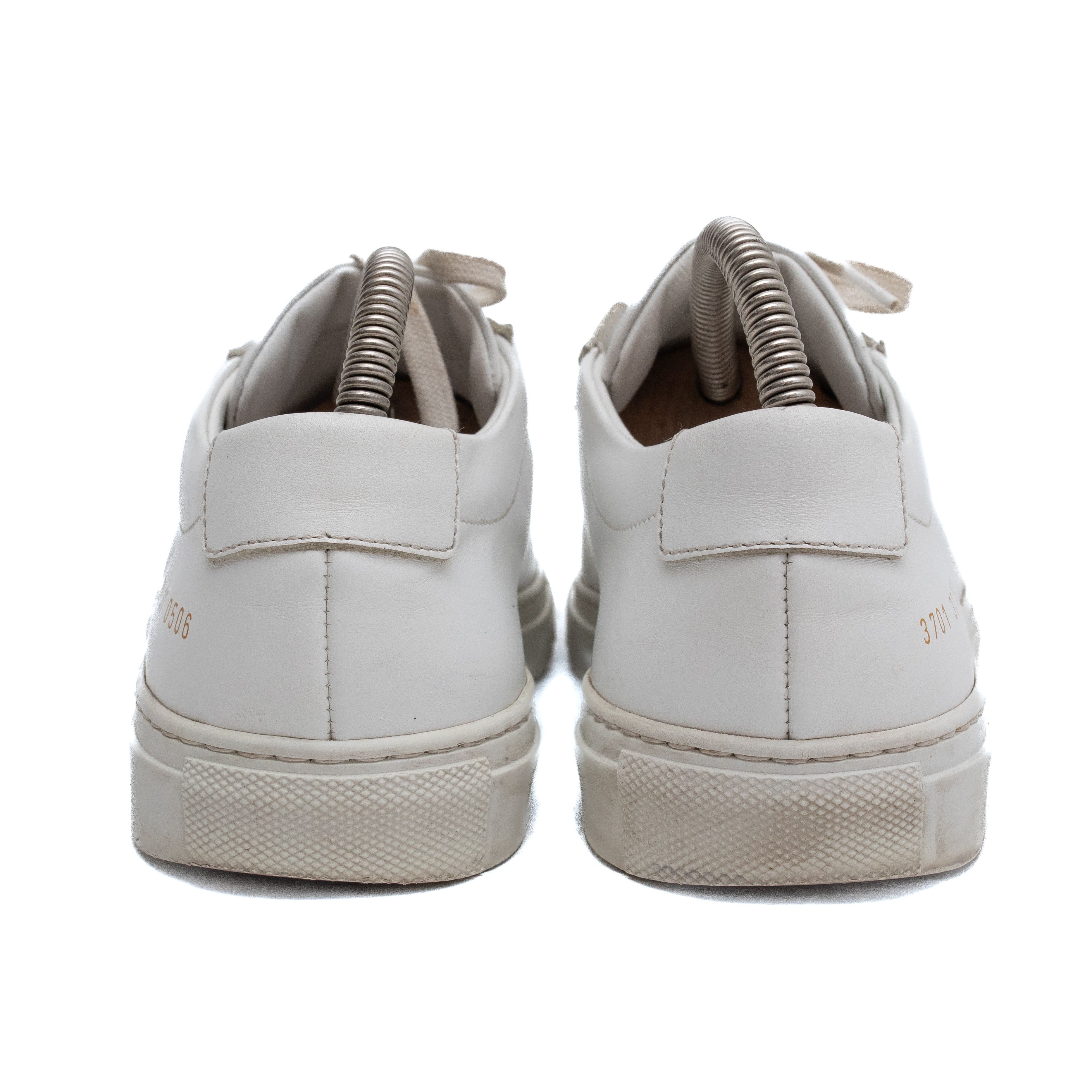 Common Projects COMMON PROJECTS Achilles Low White Leather Sneakers Size US 7 / IT 37 - 5 Thumbnail