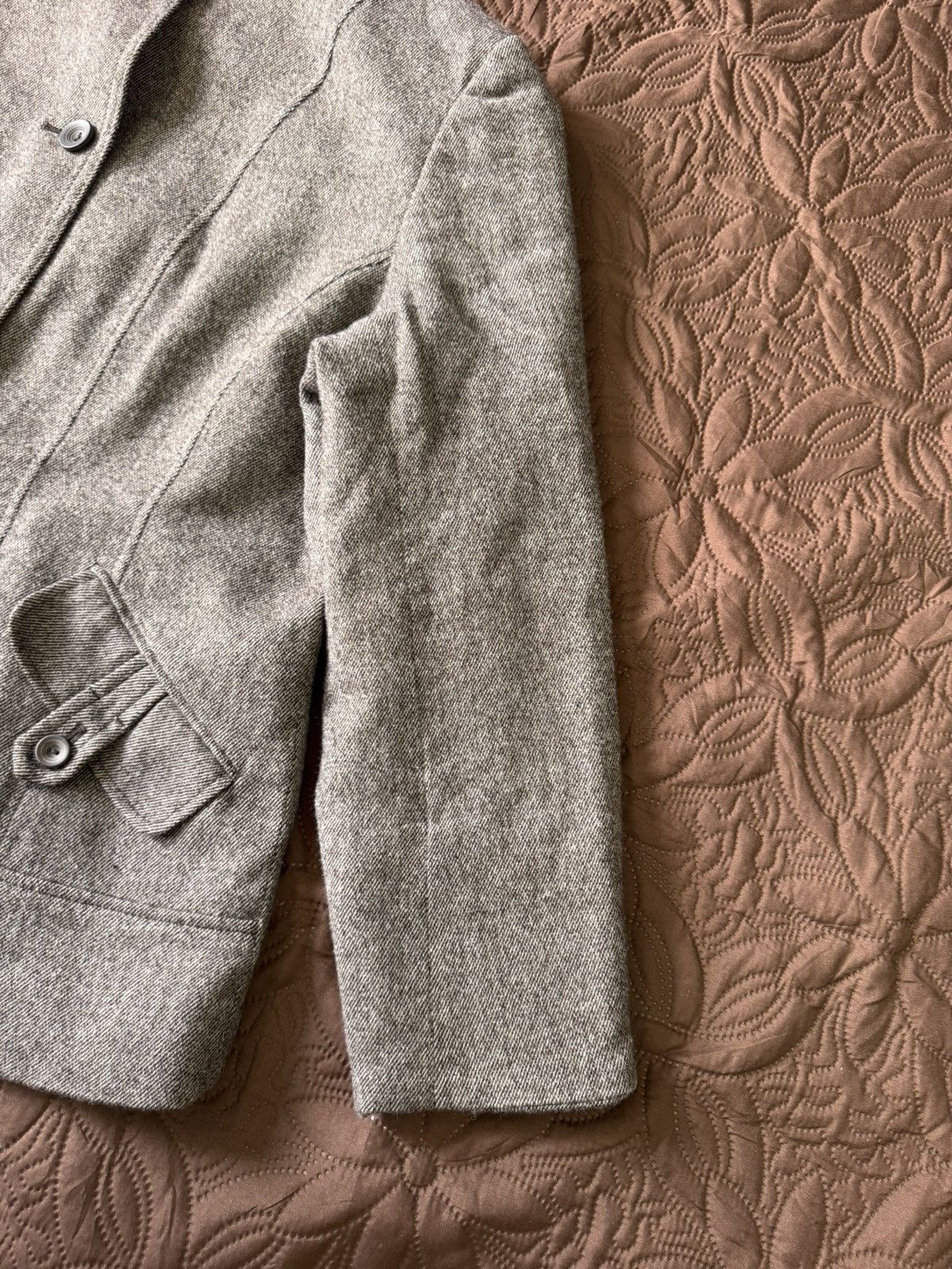 Kansai Yamamoto Kansai bis wool blazer architectural jacket Size S / US 4 / IT 40 - 12 Thumbnail