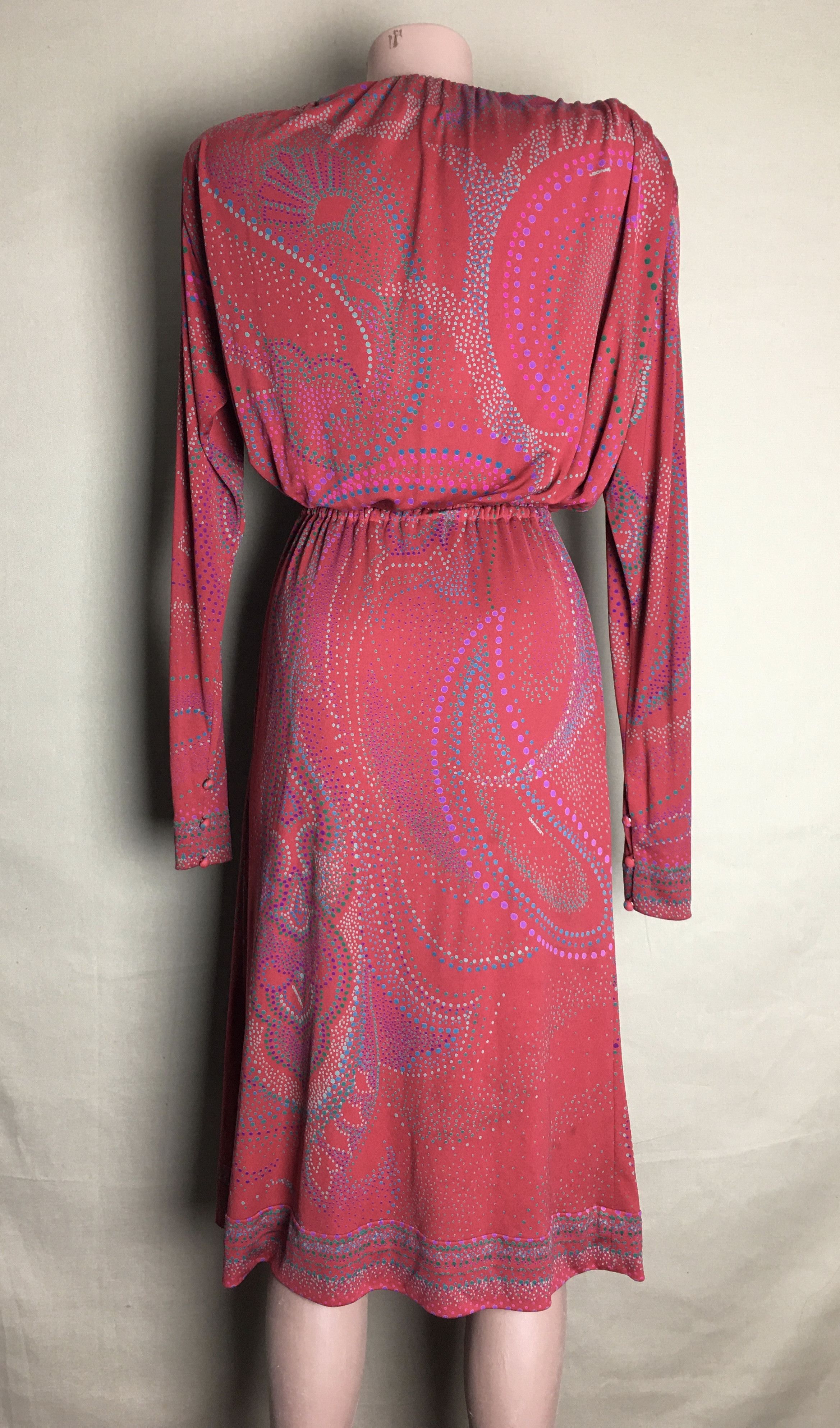 Leonard Paris Leonard Paris Vintage Silk Dress Paisley Print Size M / US 6-8 / IT 42-44 - 4 Thumbnail