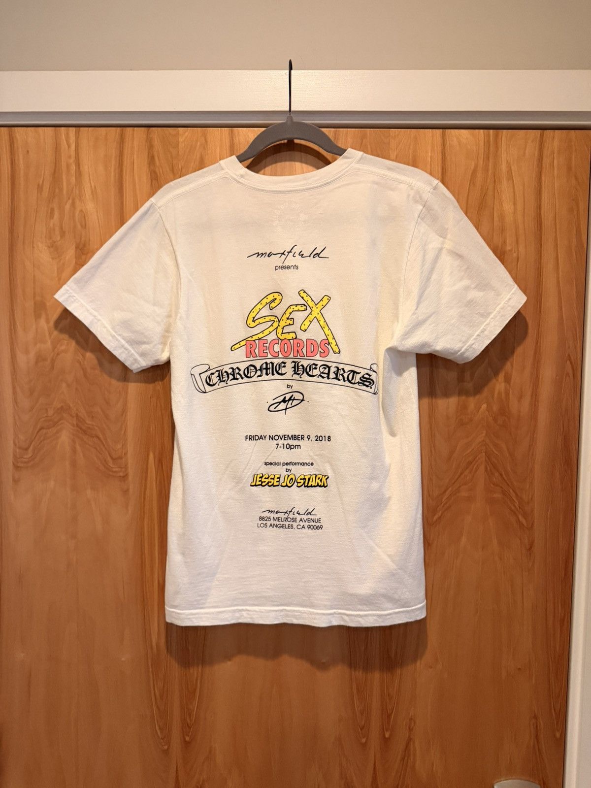 Chrome Hearts Chrome Hearts Matty Boy Maxfield Sex Records 2018 Tee Small Size US S / EU 44-46 / 1 - 1 Thumbnail