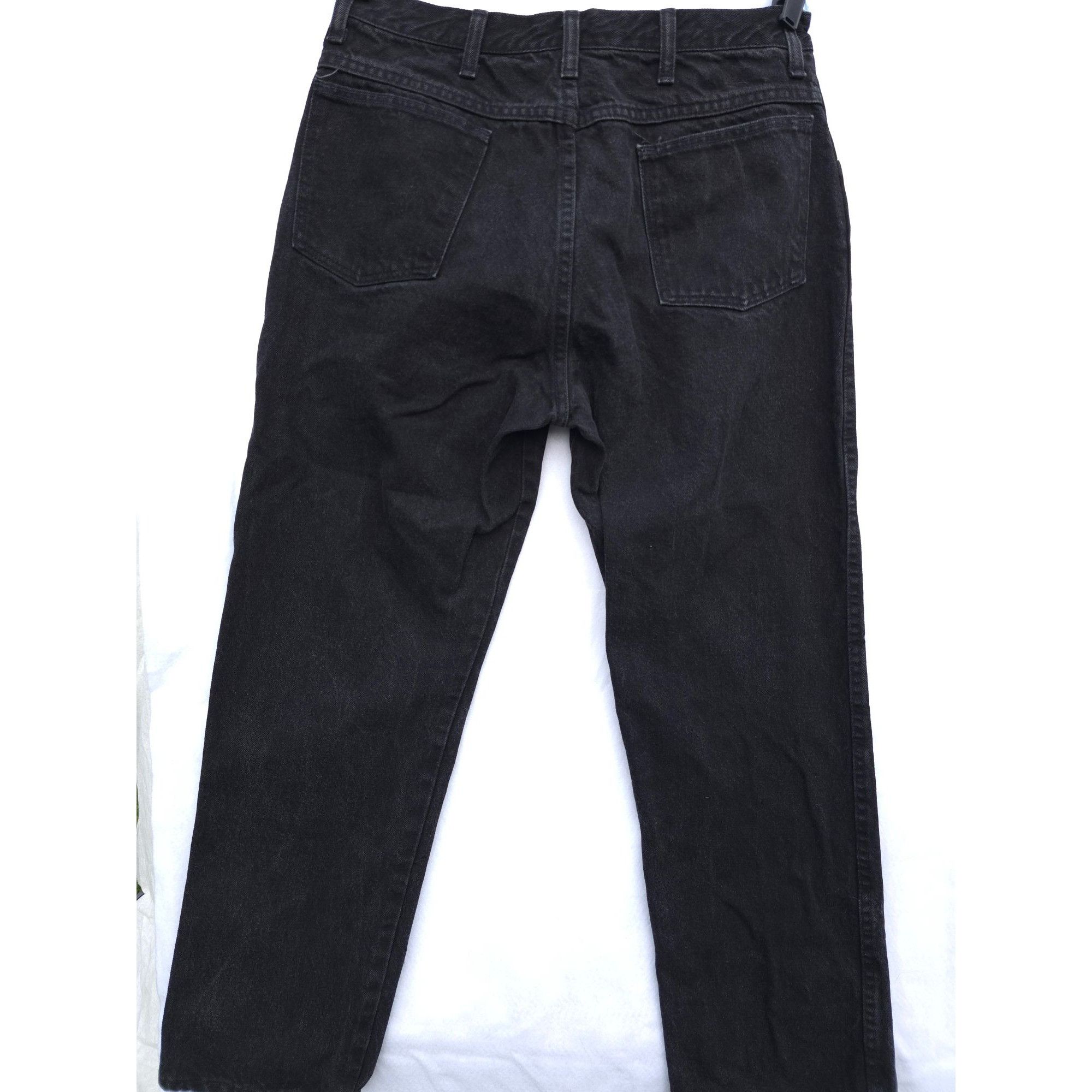 Vintage Vintage 1990s LEGENDARY GOLD Black Jeans 34x30 100% Cotton Size US 34 / EU 50 - 6 Thumbnail