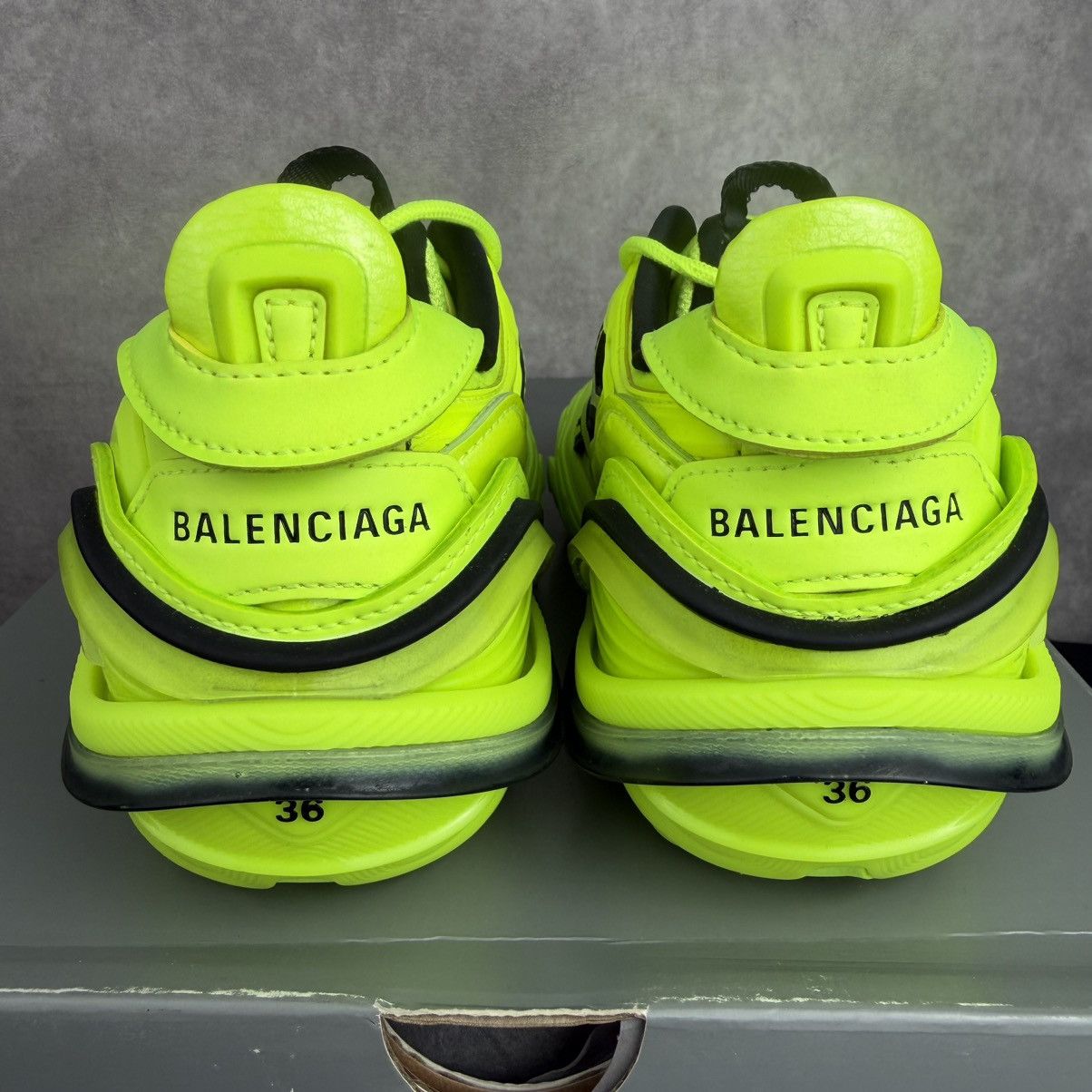 Balenciaga NEW Balenciaga Tyrex Fluo Yellow Size 6 US / 36 EU MSRP $950 Size US 6 / IT 36 - 6 Thumbnail