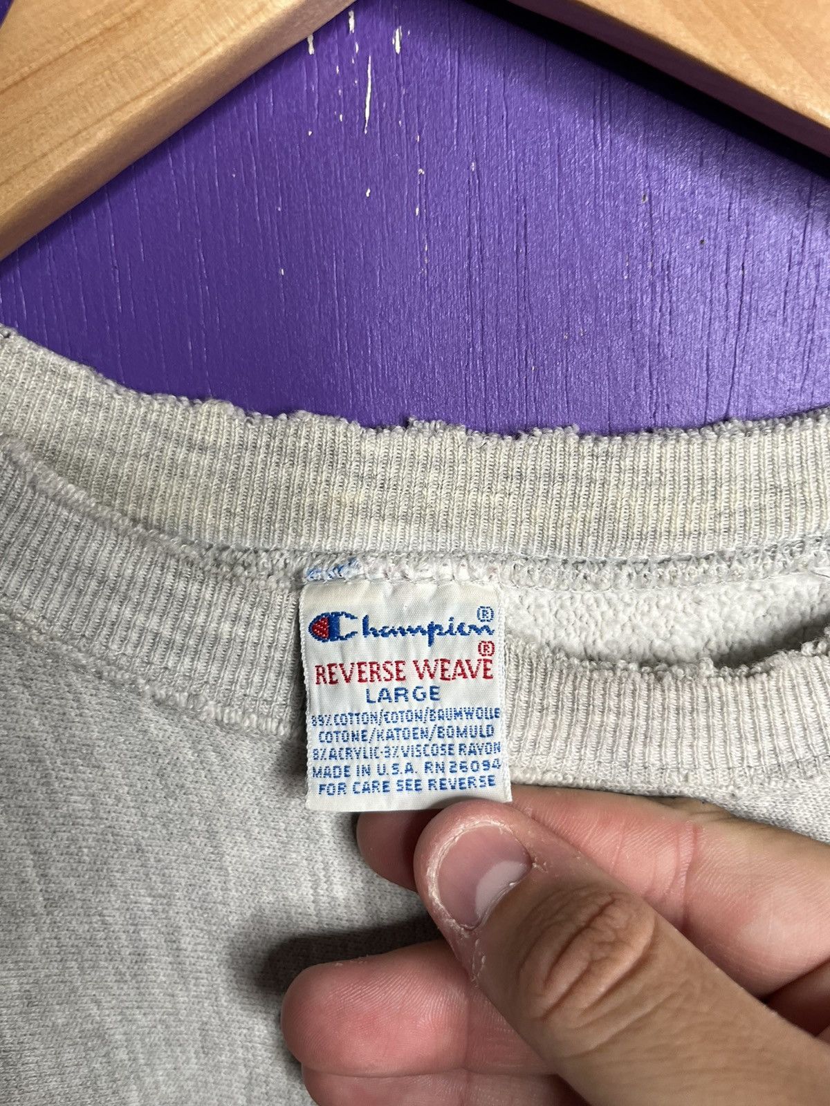 Champion × Vintage Vintage 90s champion Nebraska athletic dept reverse weave Size US L / EU 52-54 / 3 - 4 Thumbnail