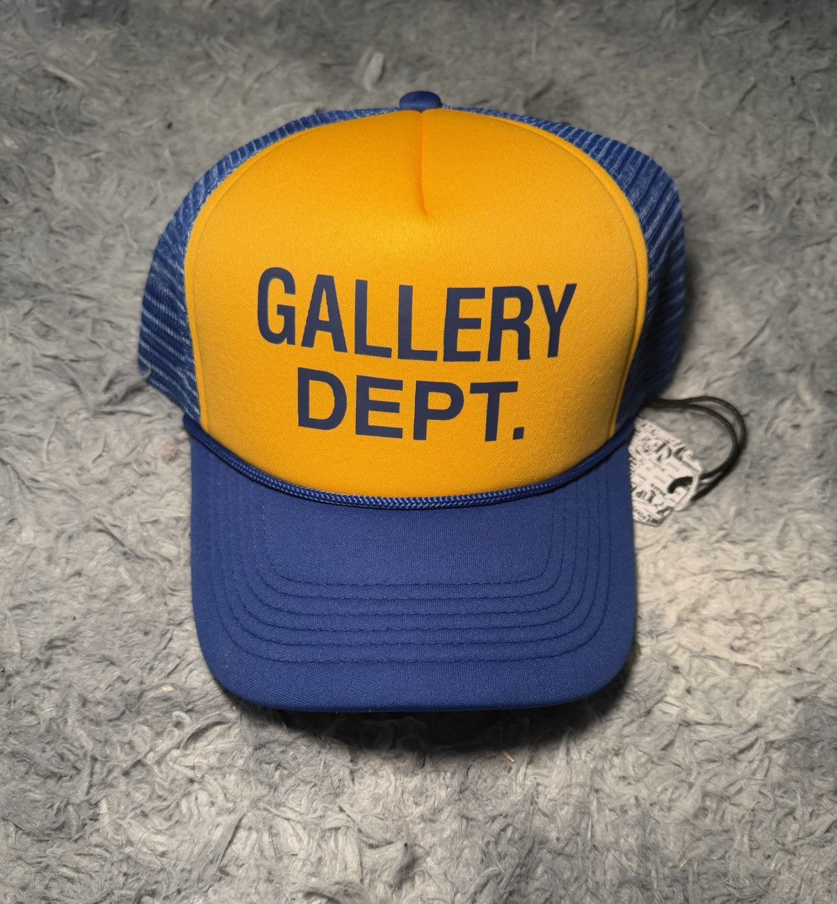Gallery Dept. Gallery Dept. Logo trucker cap blue and yellow BNWT Size ONE SIZE - 2 Thumbnail