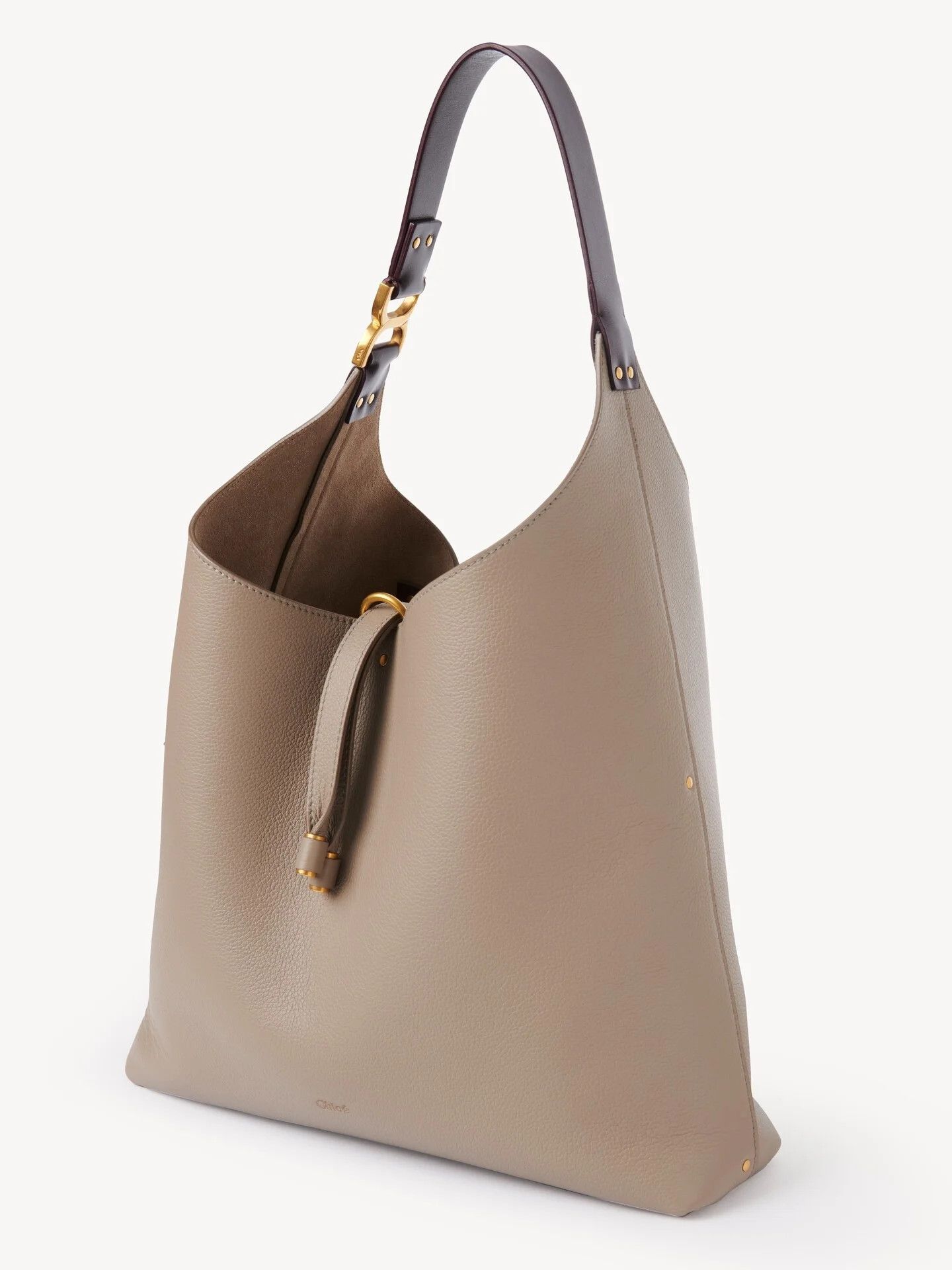 Chloe o1loc1c10226 Size: OS / Marcie Medium Hobo Bag in Motty Grey Size ONE SIZE - 3 Thumbnail