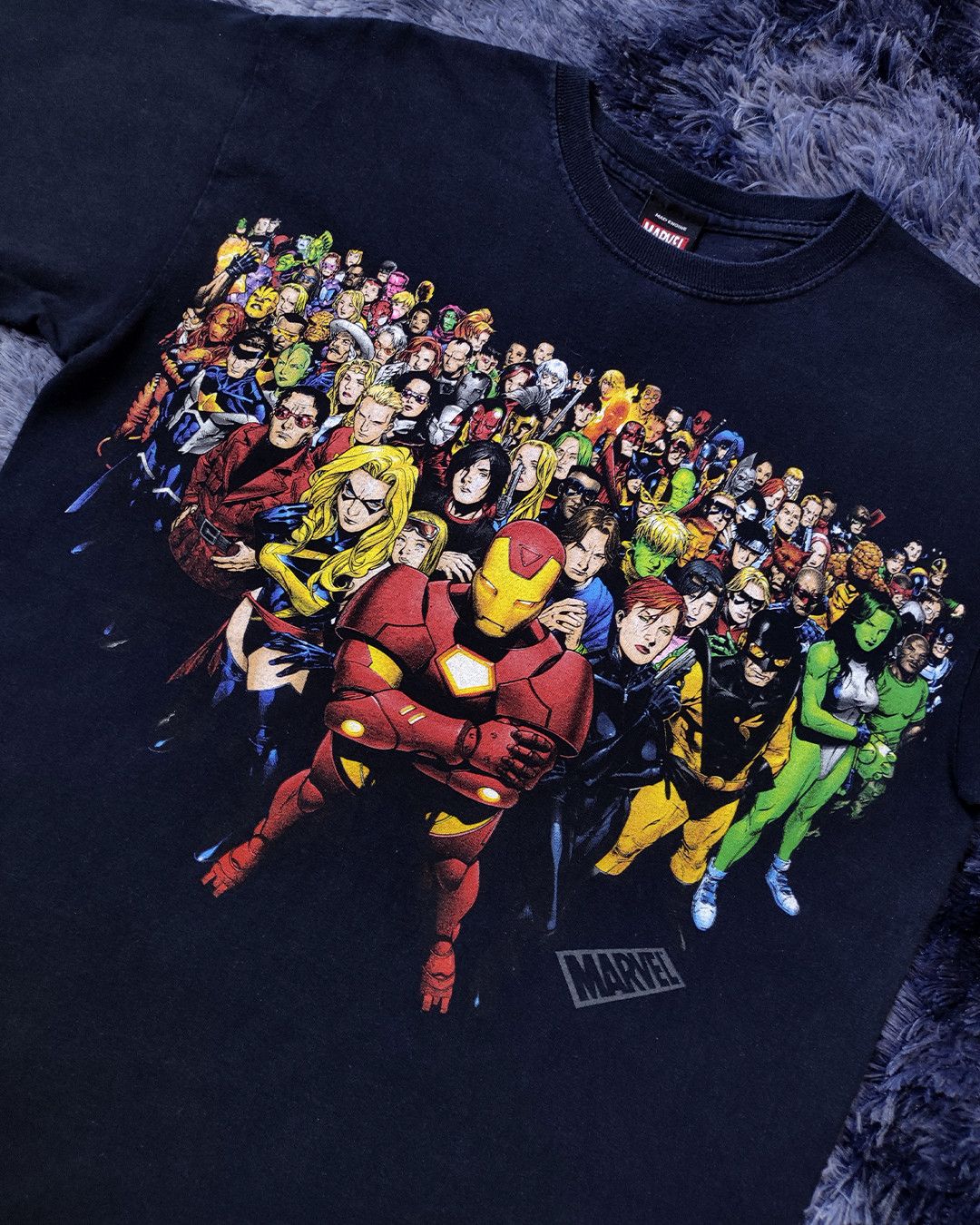 Mad Engine × Marvel Comics Y2K Marvel Civil War Iron Man side tee 🤖 Size US M / EU 48-50 / 2 - 4 Thumbnail