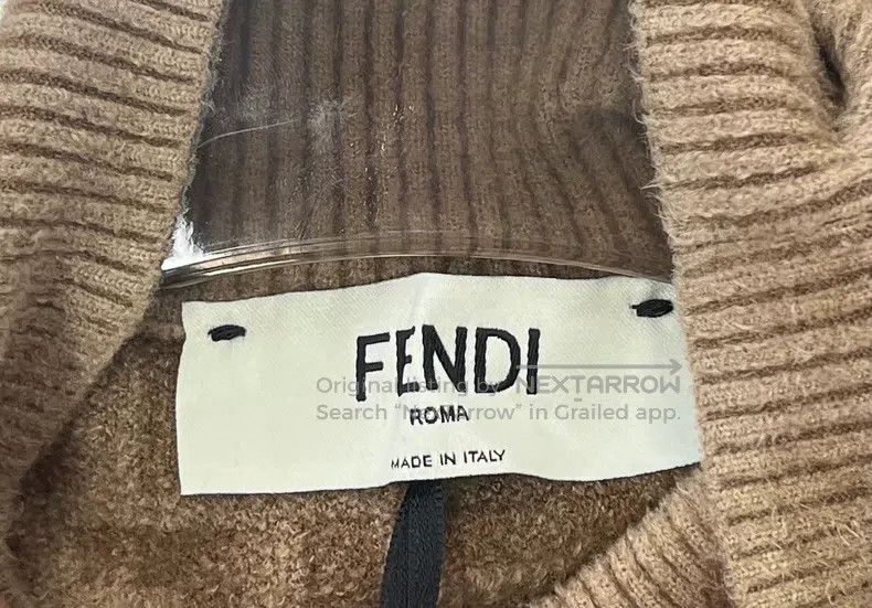Fendi Fendi Brown Monogram Knit Sweater Size XS / US 0-2 / IT 36-38 - 3 Thumbnail