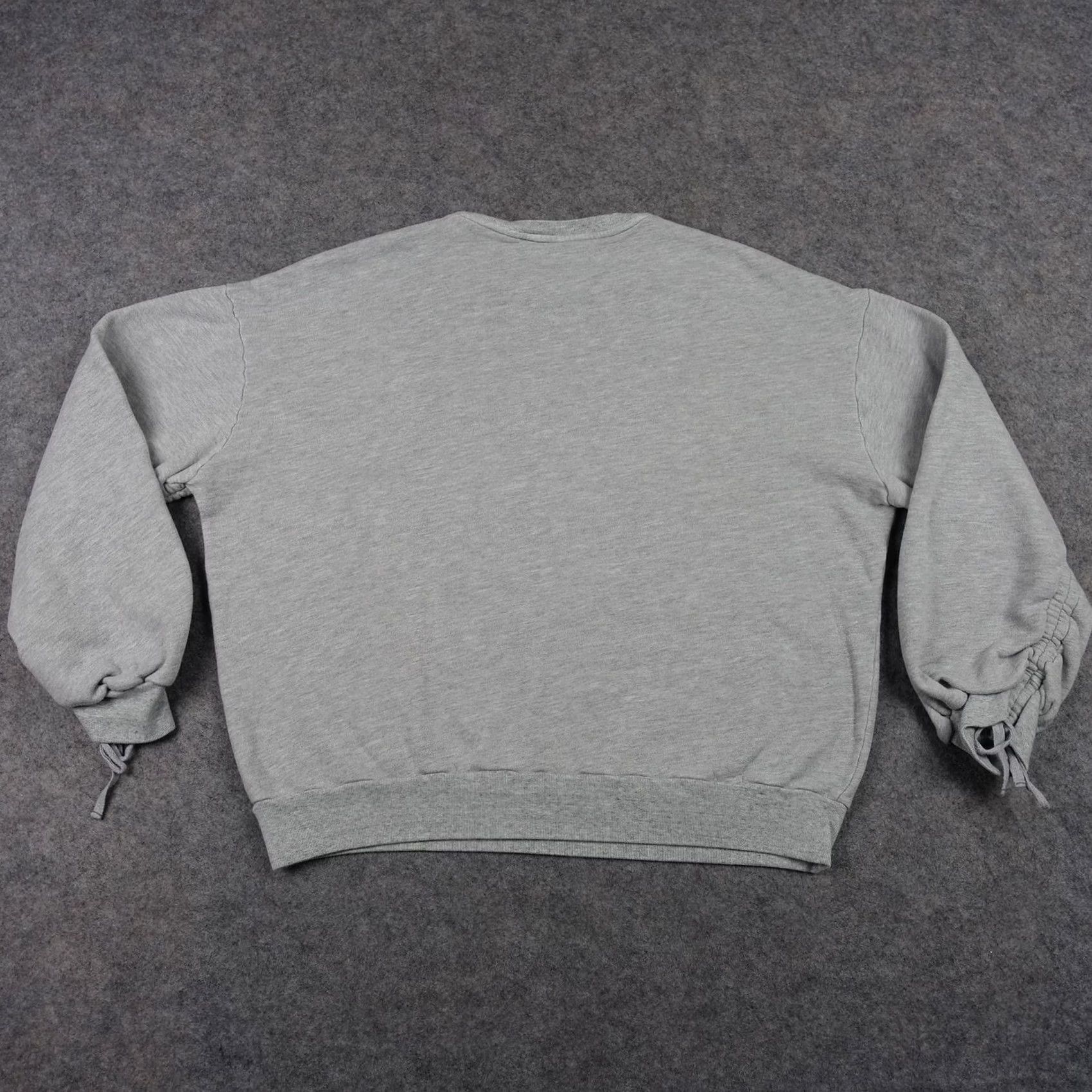 Vintage AG Adriano Goldschmied Sweatshirt Womens L Gray Balloon Sleeve Fleece Cozy Pullover Crew Neck Size L / US 10 / IT 46 - 7 Thumbnail