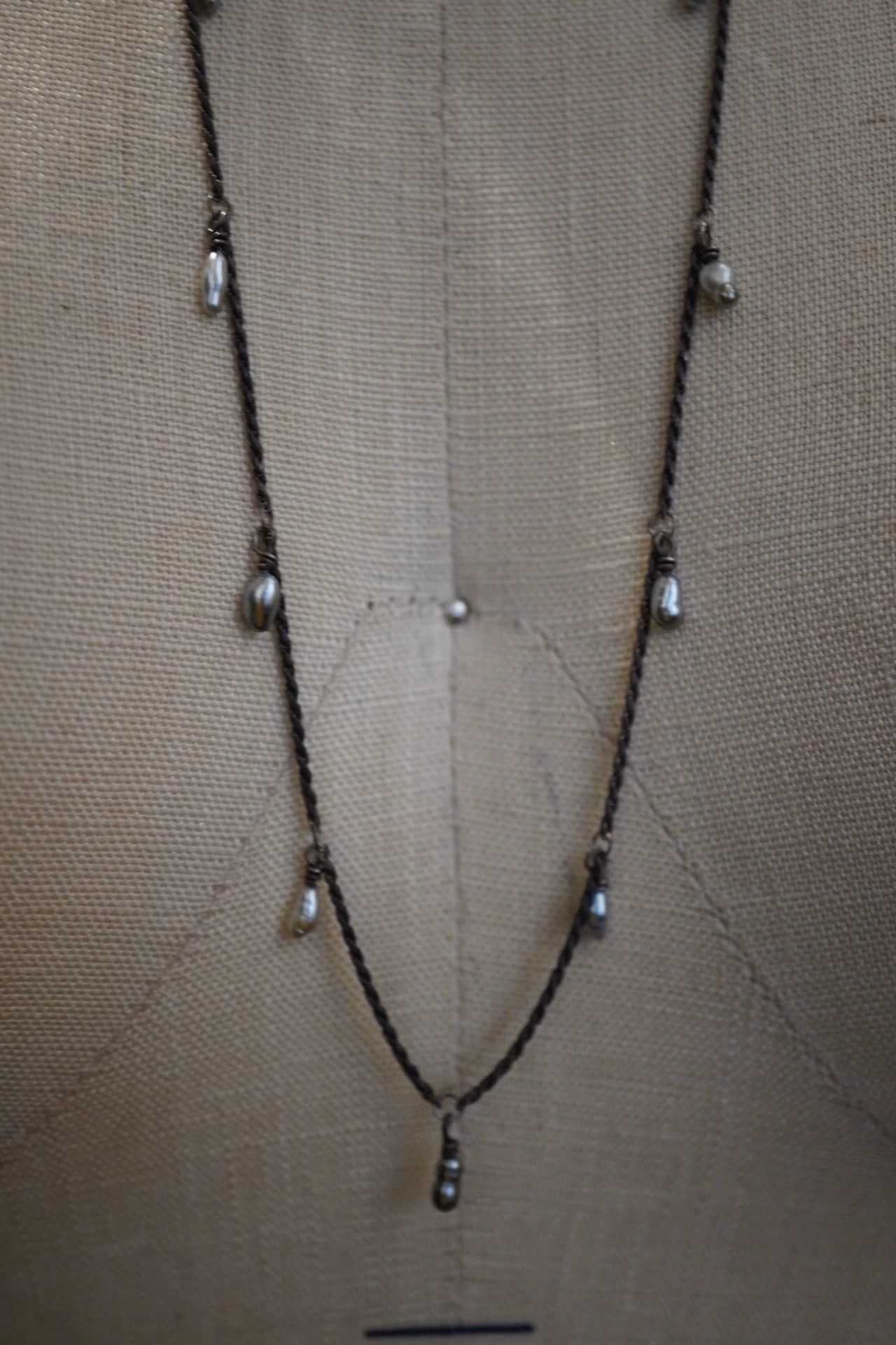 Other zooSelect KESHI Raindrop Pearl Handmade 925 Silver Necklace Size ONE SIZE - 9 Thumbnail