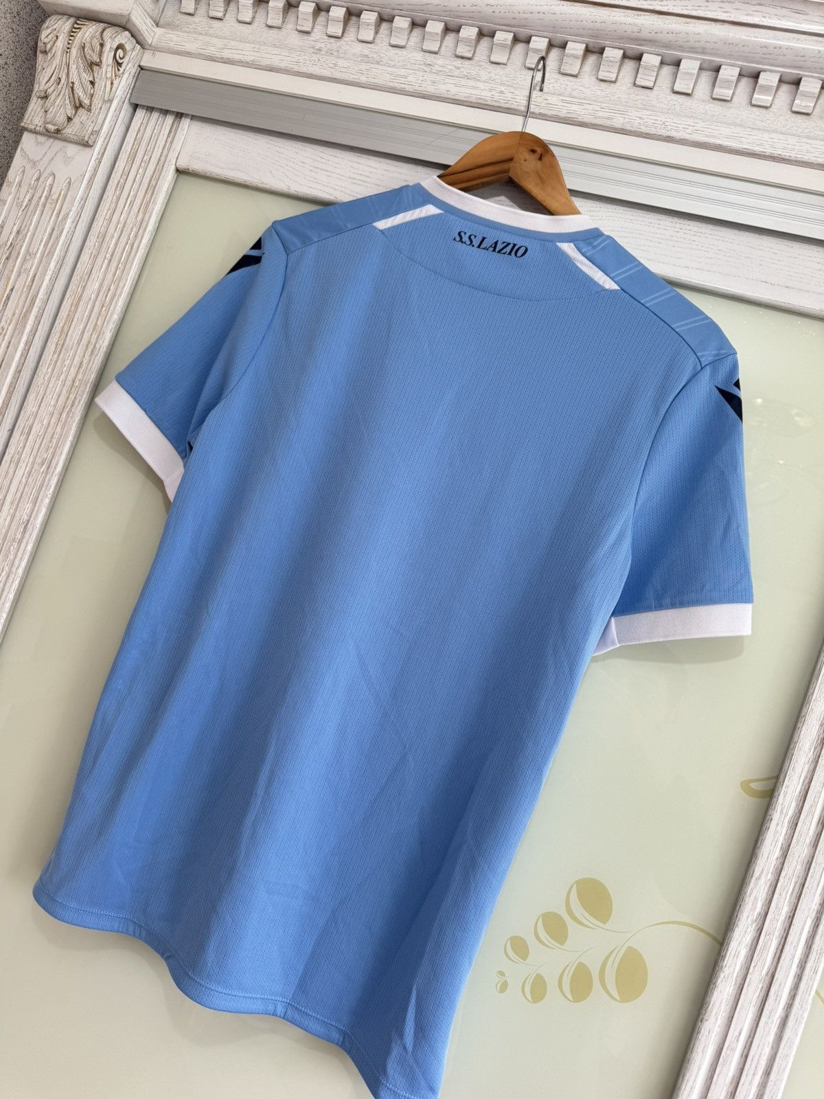 Macron Lazio 2021-2022 Home Soccer Jersey Football Kit Shirt Size US M / EU 48-50 / 2 - 8 Thumbnail