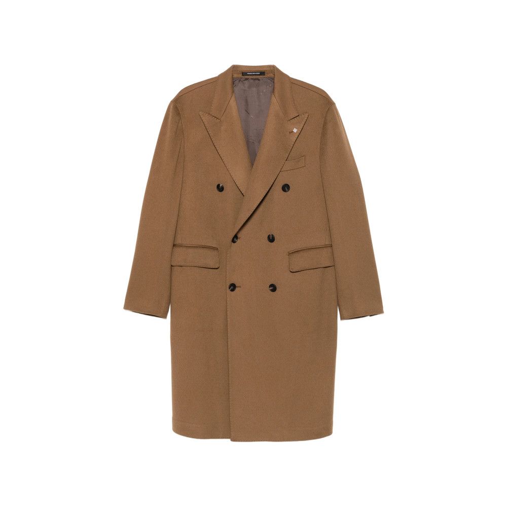 Tagliatore Tagliatore BROWN Coats - Double Breasted Coats Size US M / EU 48-50 / 2 - 1 Thumbnail