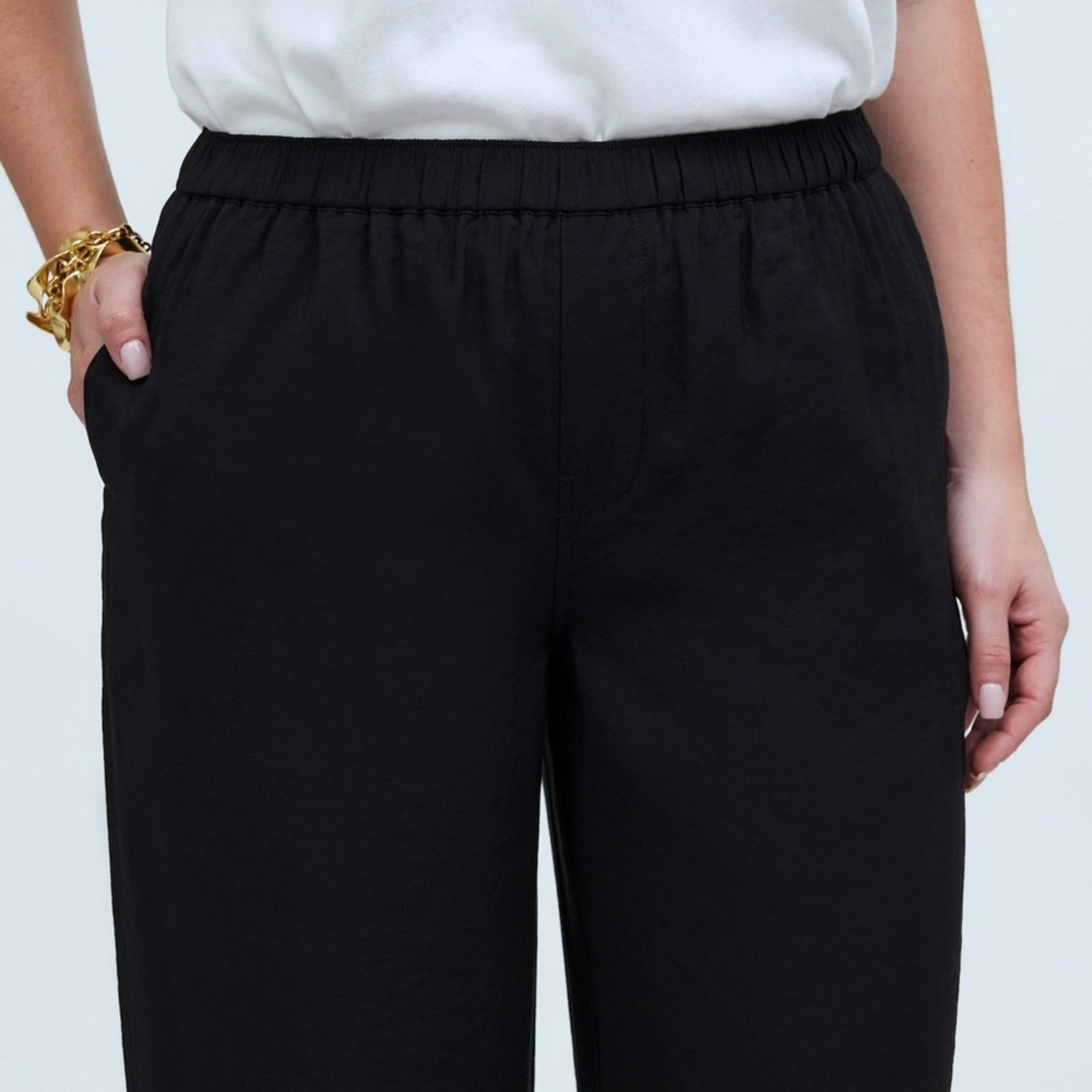 Madewell NEW - Madewell Pull-On Wide-Leg Pants in Softdrape - XS -$98 Size 25" / US 0 / IT 36 - 3 Thumbnail