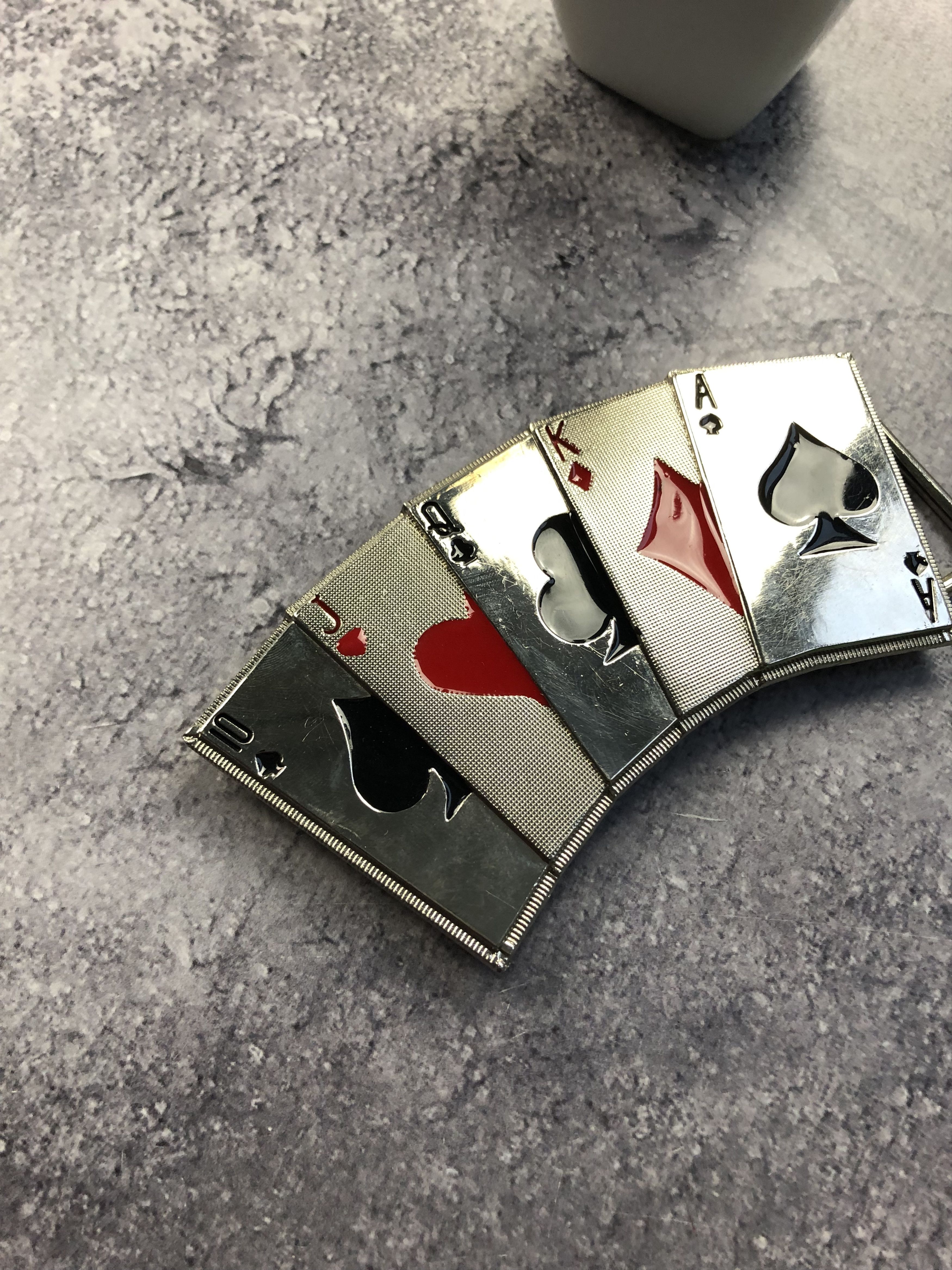 Other BELT BUCKLE In The Shape Of a Playing Card Deck Streetwear Size ONE SIZE - 3 Thumbnail