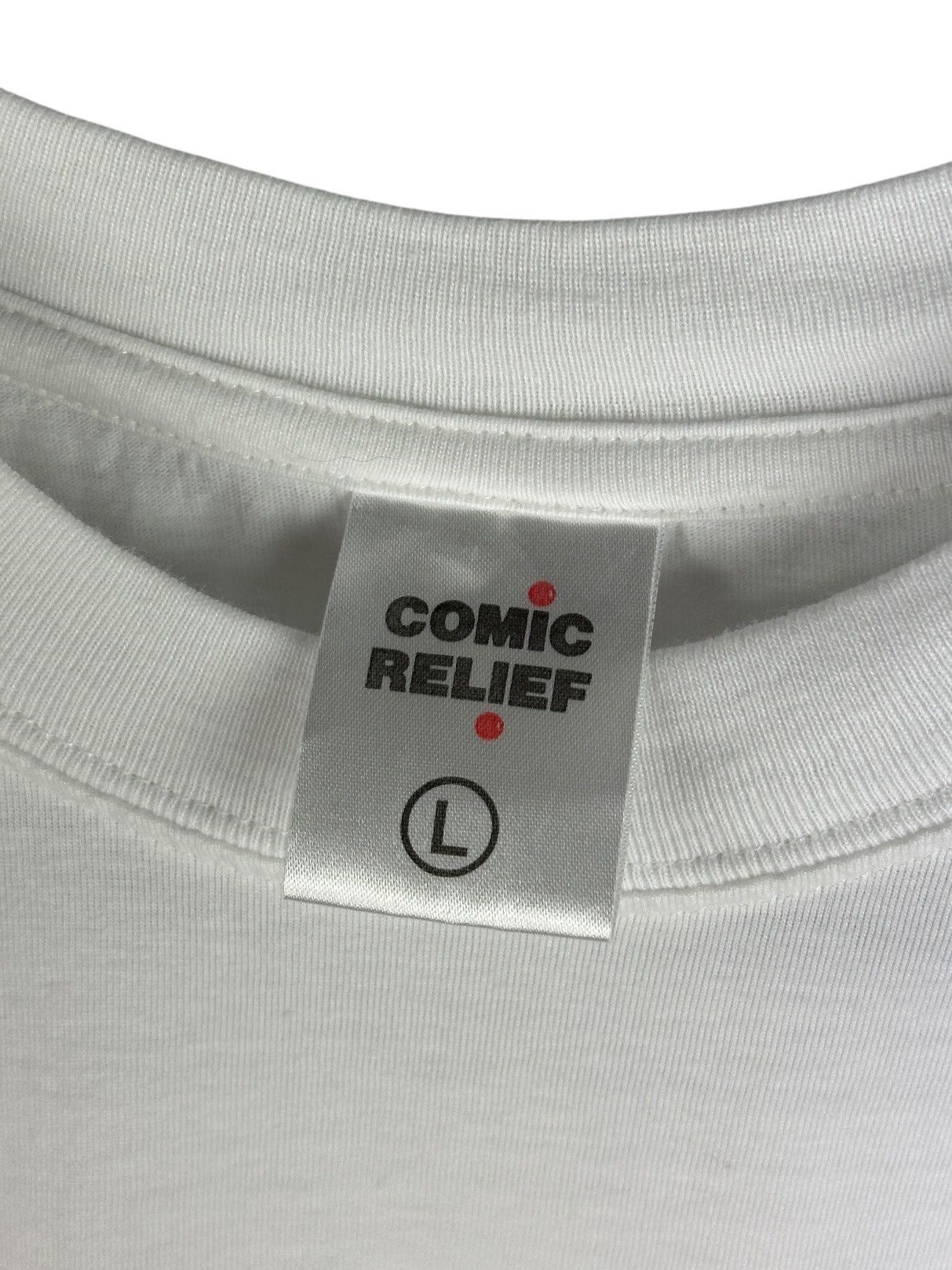 Vintage Vintage Red Nose Day 1999 Comic Relief Art T-Shirt Size US L / EU 52-54 / 3 - 6 Thumbnail