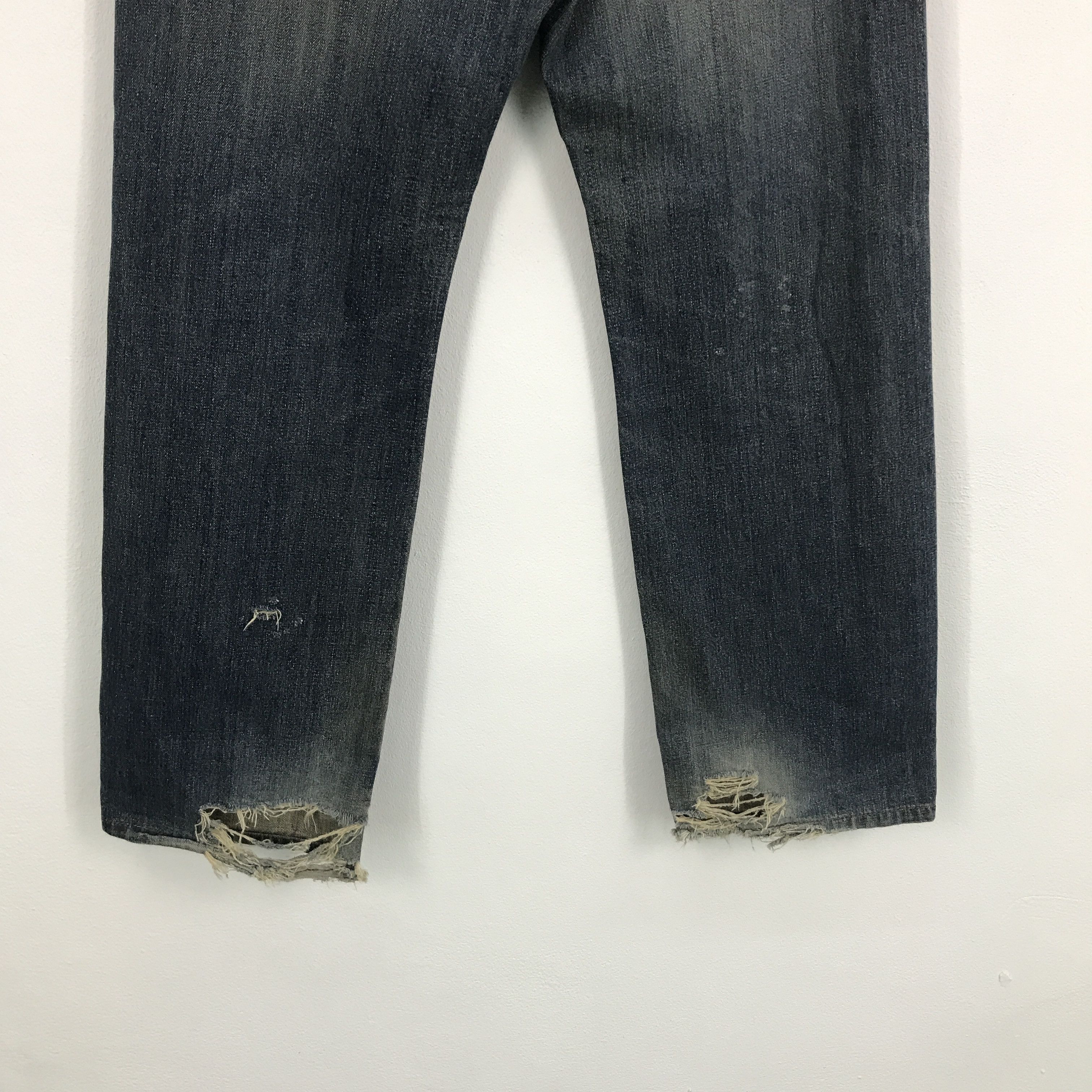 Edwin × Japanese Brand Baggy edwin Japan distressed jean pants Size US 30 / EU 46 - 6 Thumbnail