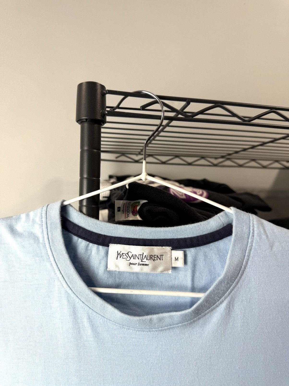 Yves Saint Laurent Vintage 1990’s YSL Yves Saint Laurent Logo T Shirt Size US M / EU 48-50 / 2 - 3 Thumbnail