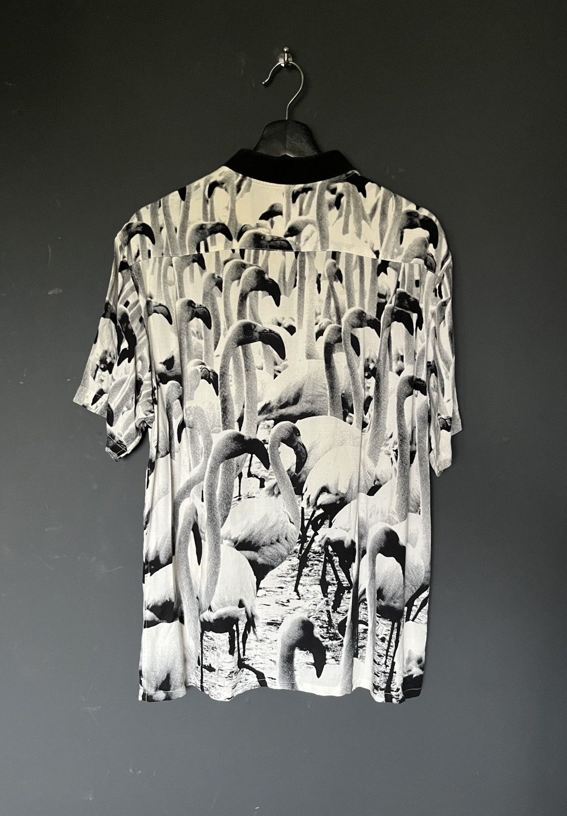 Supreme SS14 Supreme Flamingo Rayon Shirt Size Medium Size US M / EU 48-50 / 2 - 2 Thumbnail