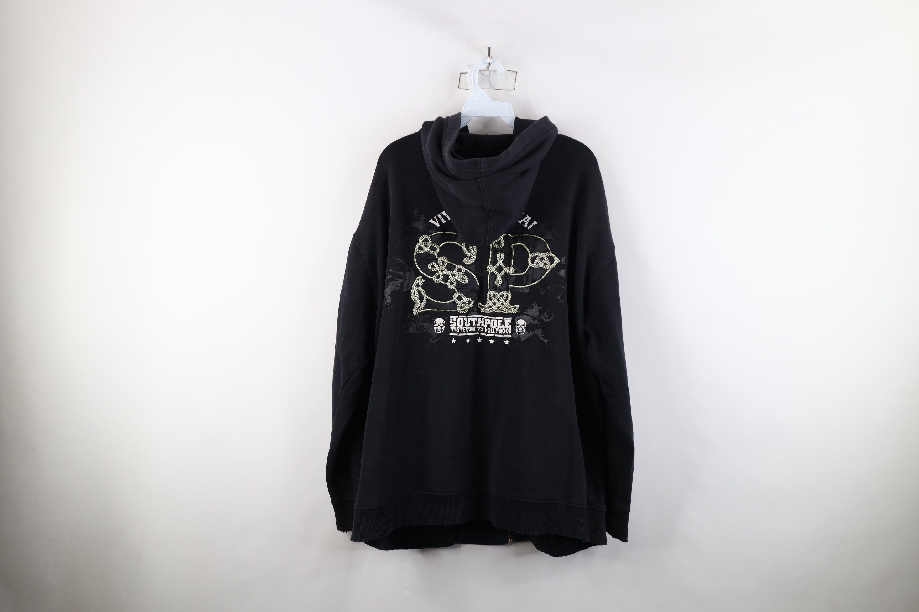 Vintage Vintage Y2K Southpole Viva La Lucha Mexican Wrestling Hoodie Size US XXL / EU 58 / 5 - 15 Thumbnail