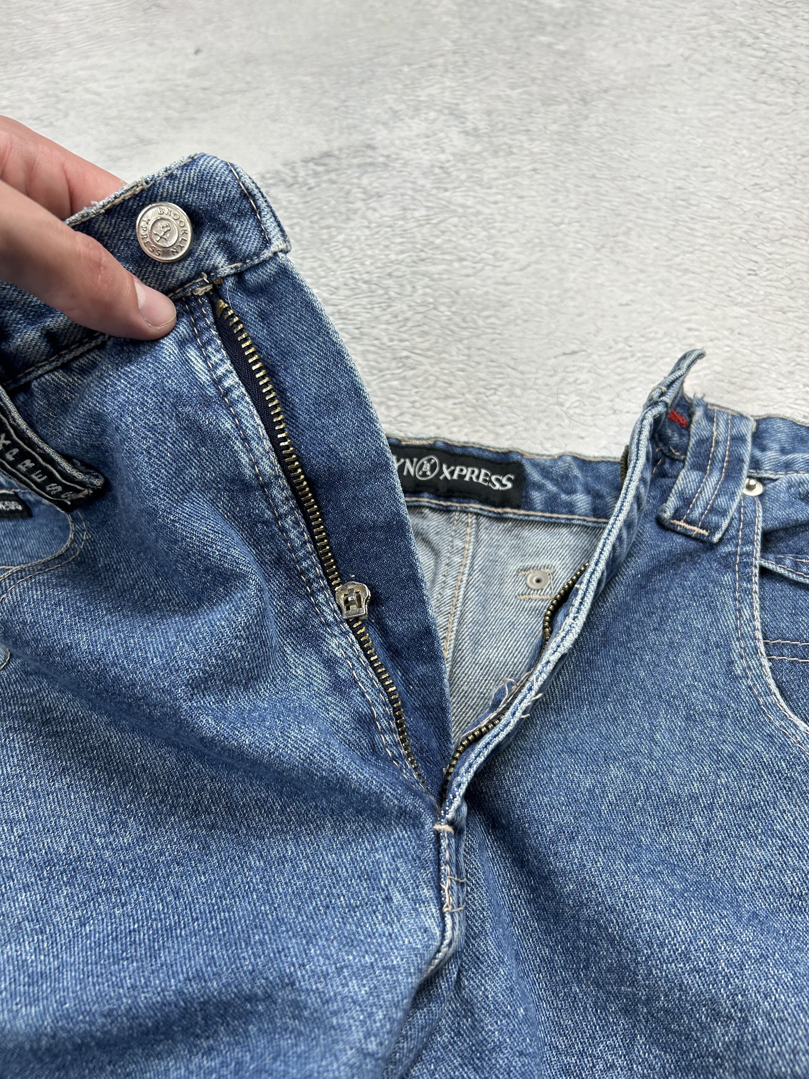 JNCO × Japanese Brand × Vintage Brooklyn Xpress Vintage carpenter jeans Baggy Work wear Rap Size US 36 / EU 52 - 16 Thumbnail