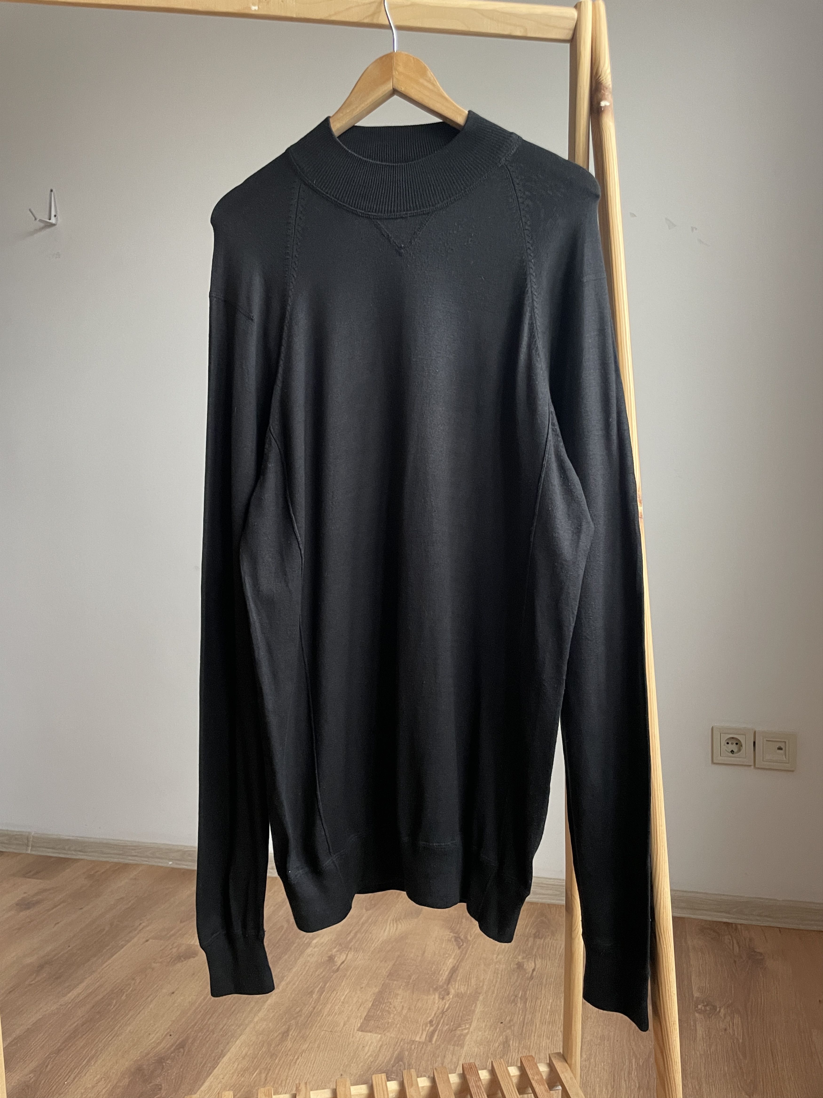 Cortigiani Cortigiani Mock Neck Cotton/Wool Sweater Size EUR 54 Size US L / EU 52-54 / 3 - 1 Preview